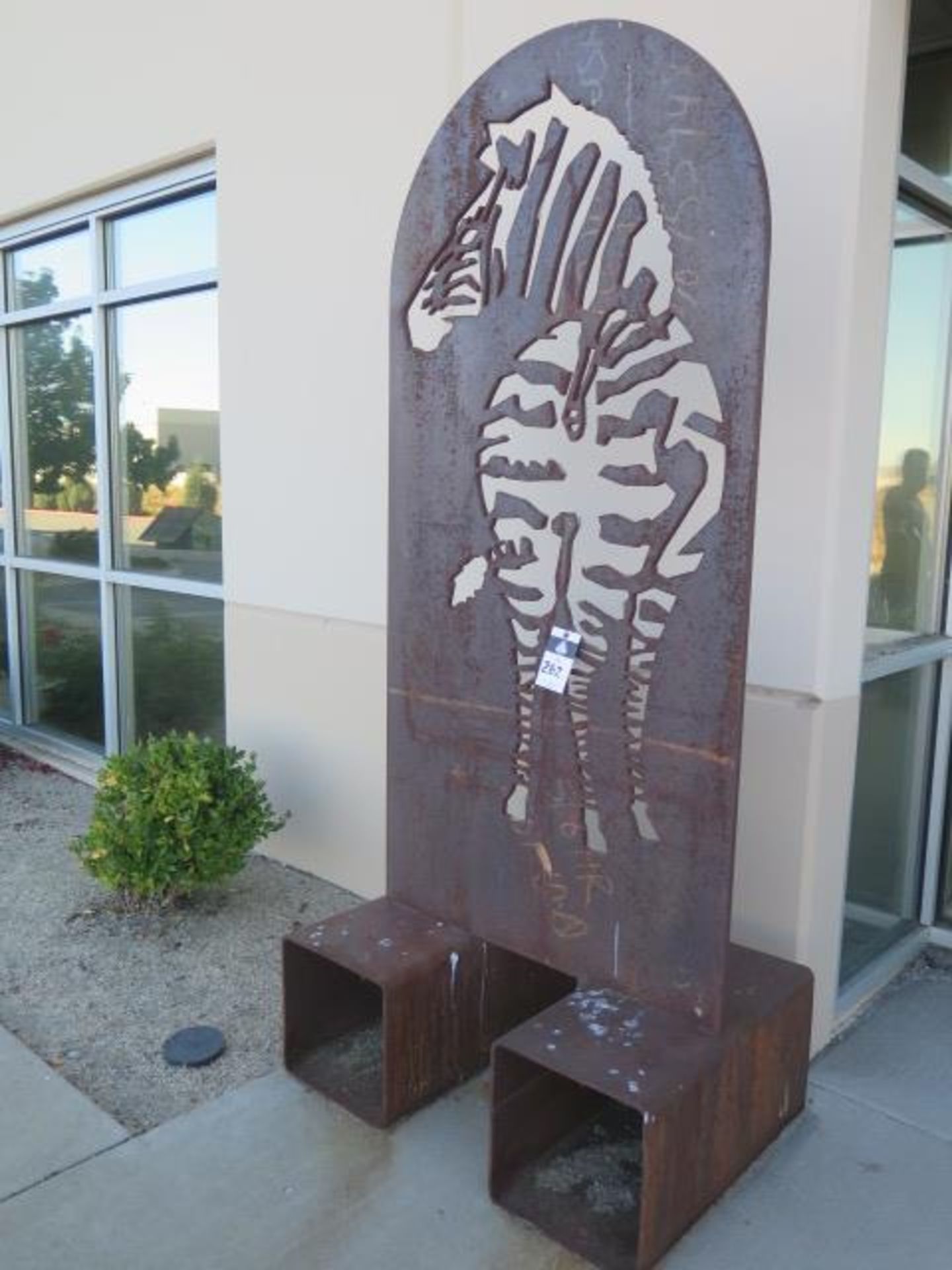 Steel Zebra Sculpture (SOLD AS-IS - NO WATRRANTY) - Image 2 of 3