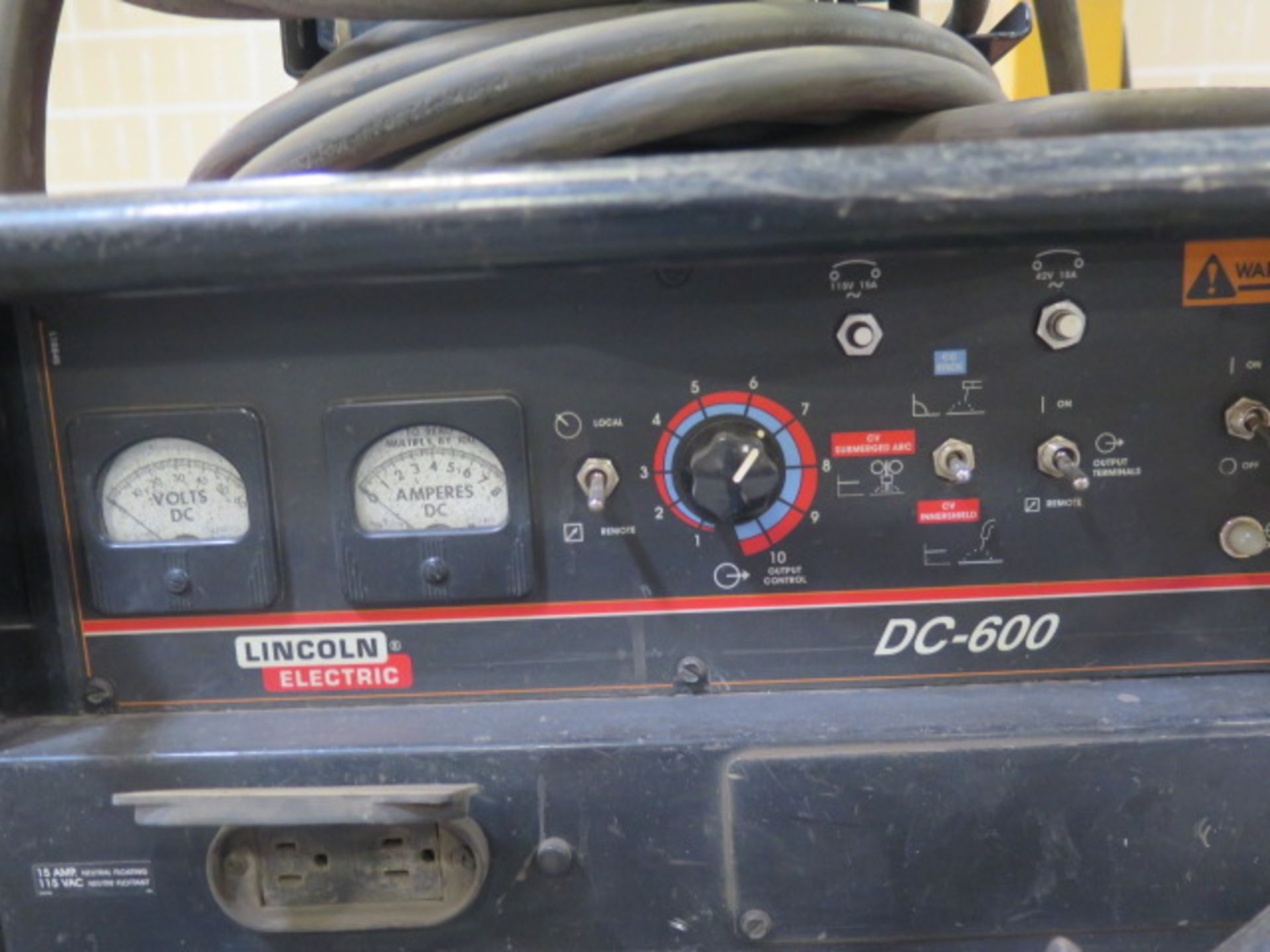 Lincoln DC-600 Arc Welding s/n U1041206274 w/ Multi-Process Switch, Lincoln LN-10, SOLD AS IS - Image 9 of 9