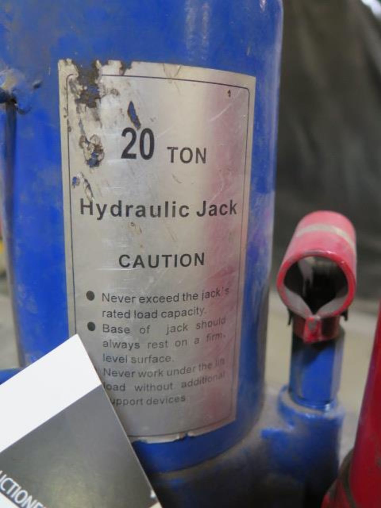 20-Ton and 8-Tom Hydraulic Bottle Jacks (2) (SOLD AS-IS - NO WATRRANTY) - Image 3 of 3