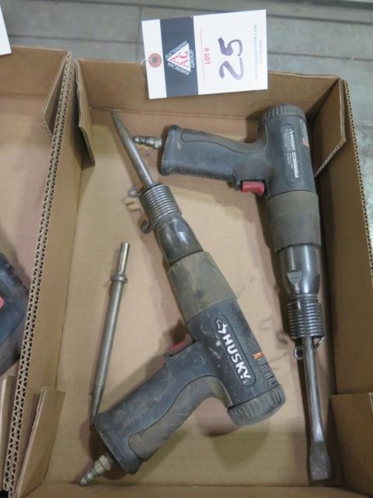 Hushy Pneumatic Chisels (2) (SOLD AS-IS - NO WATRRANTY)