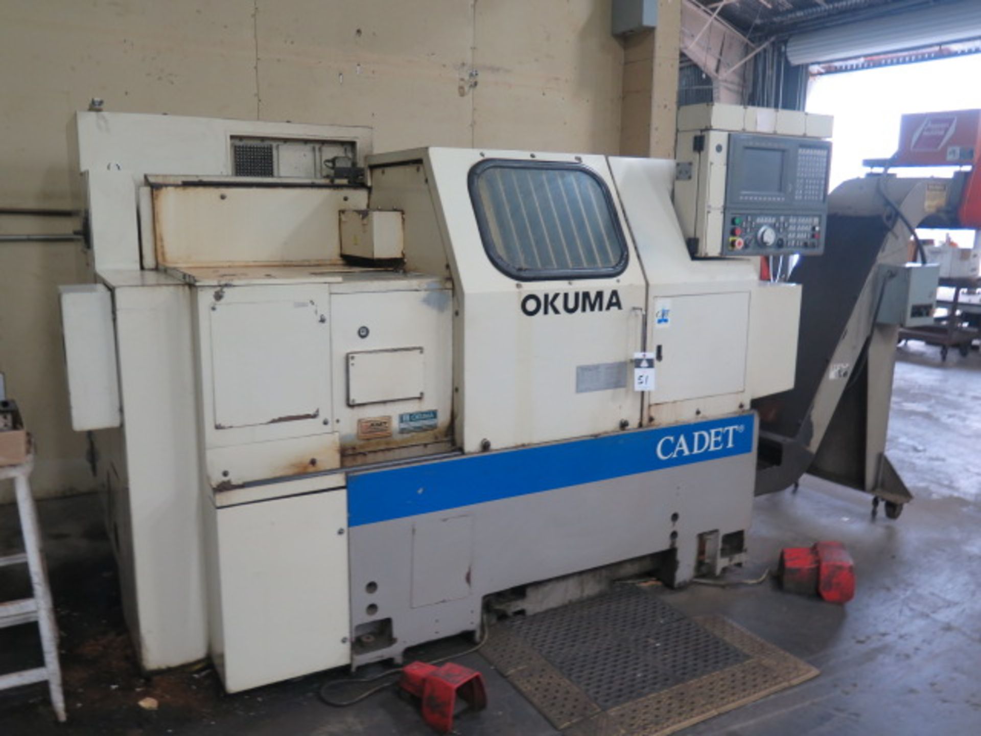 Okuma Cadet LNC-8C CNC Turning Center s/n 0806D703 w/ Okuma OSP700L, 12-Station Turret, SOLD AS IS - Image 3 of 17