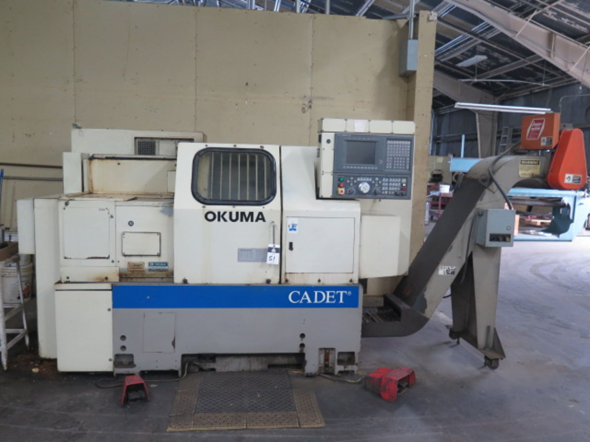 Okuma Cadet LNC-8C CNC Turning Center s/n 0806D703 w/ Okuma OSP700L, 12-Station Turret, SOLD AS IS - Image 2 of 17