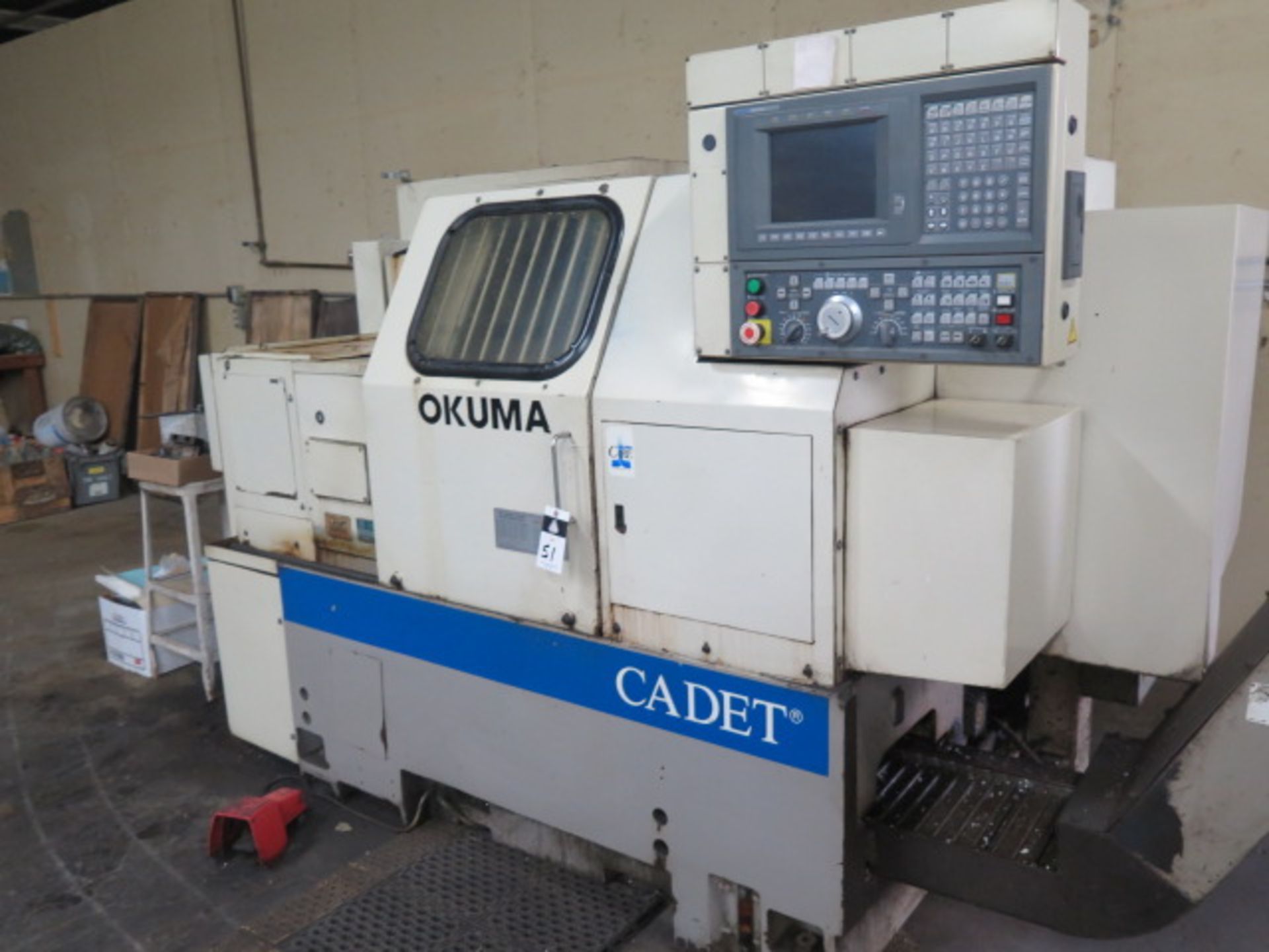 Okuma Cadet LNC-8C CNC Turning Center s/n 0806D703 w/ Okuma OSP700L, 12-Station Turret, SOLD AS IS - Image 4 of 17