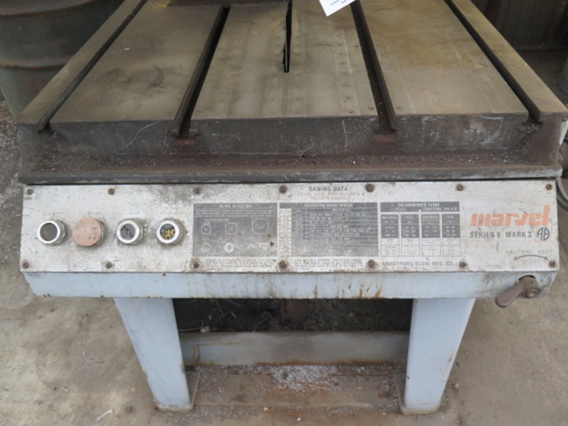 Marvel / Armstrong-Blum MK-1 18” Vertical Miter Band Saw s/n 82217-W (SOLD AS-IS - NO WARRANTY) - Image 6 of 9