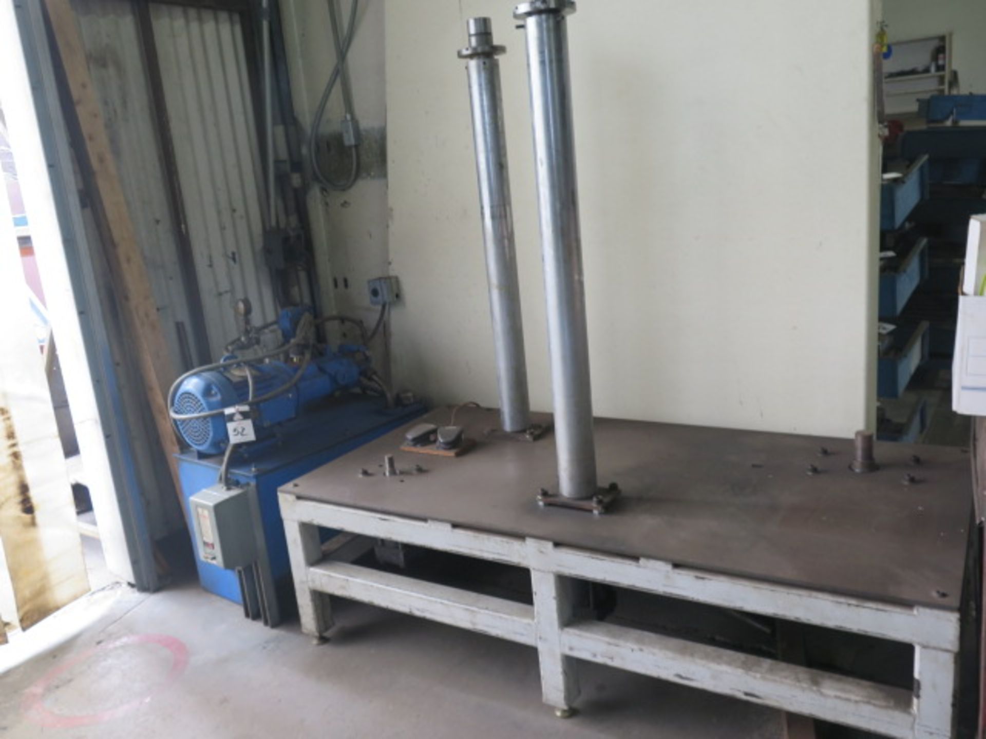 Custom Hydraulic J-Flange Expander w/ 36” x 72” Table, Dies to 6” (SOLD AS-IS - NO WARRANTY) - Image 2 of 8