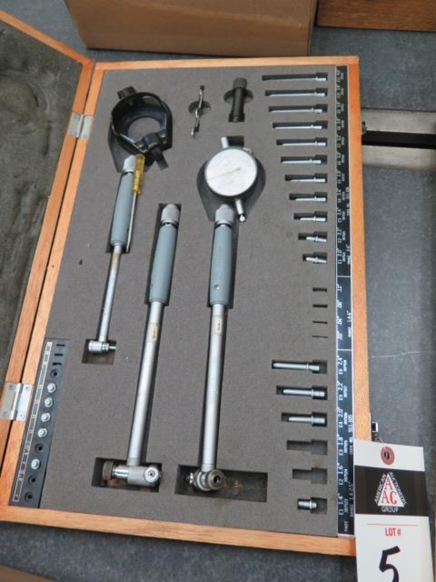 Mitutoyo .7”-4.0” Dial Bore Gage Set (SOLD AS-IS - NO WARRANTY)