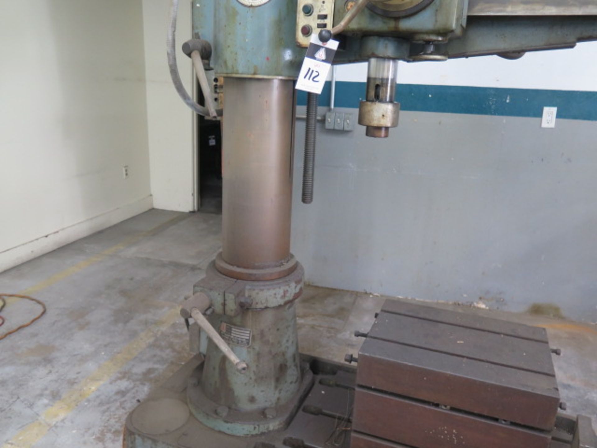 Fortech FMR-915 8” Column x 24” Radial Arm Drill s/n 166 w/ 50-1500 RPM, Power Column and Feeds, 21” - Image 3 of 8