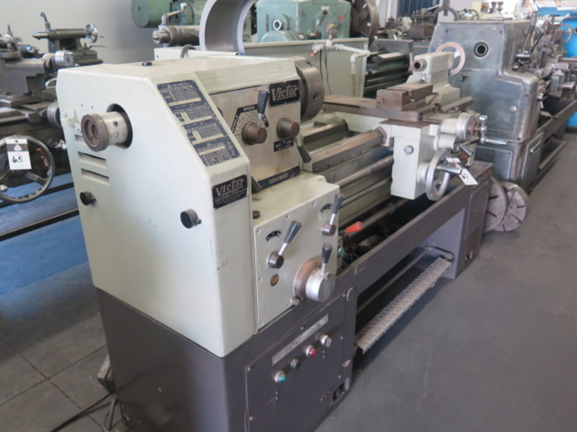 Victor 1640 16” x 40” Geared Gap Bed Lathe s/n 460583 w/ 65-1800 RPM, Taper Attachment, SOLD AS IS - Image 3 of 11