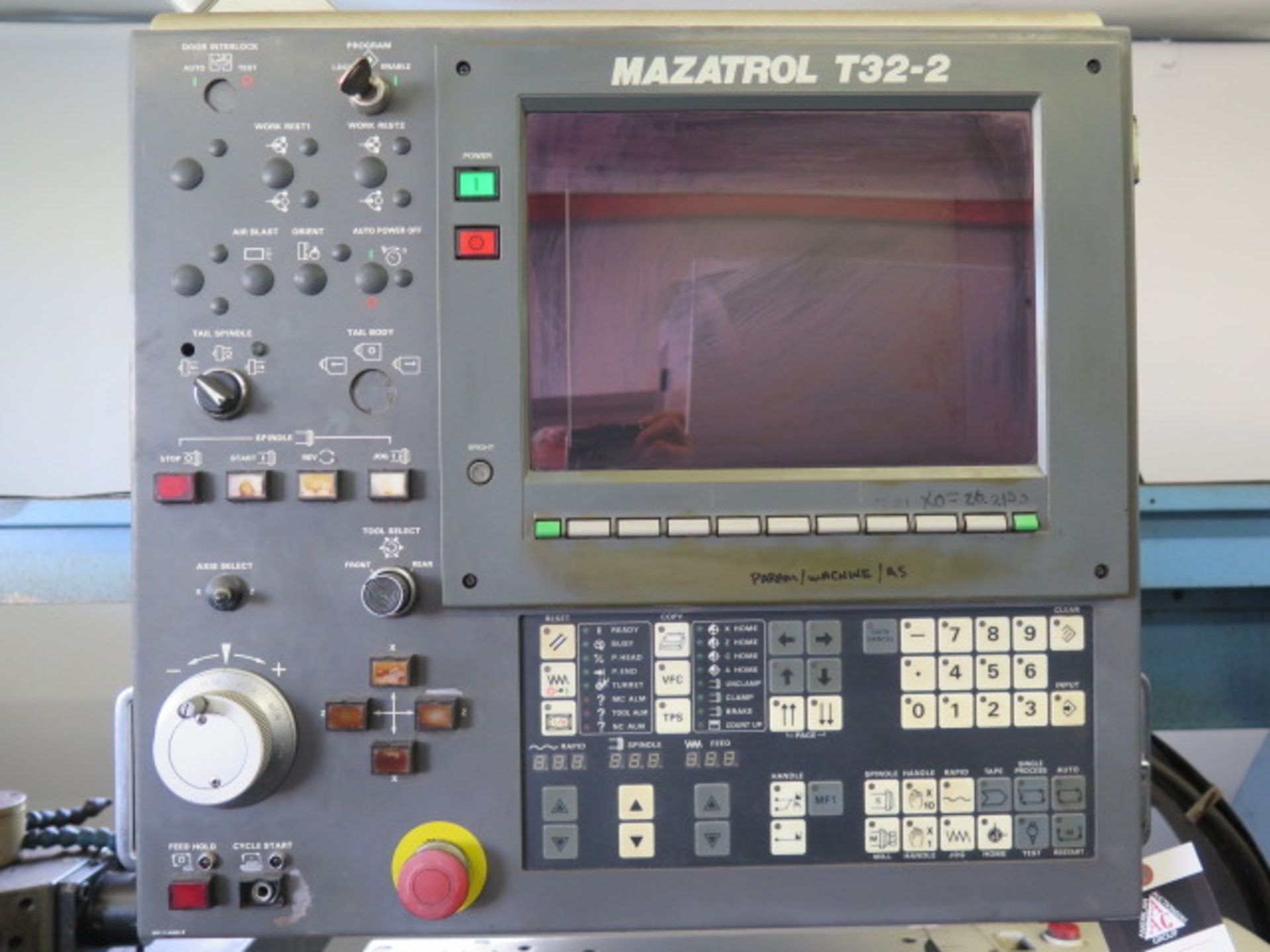 Mazak M5N CNC Twin Turret 24” x 78” Lathe s/n 104442 w/ T32-2 Controls, 8-Station, SOLD AS IS - Image 3 of 17