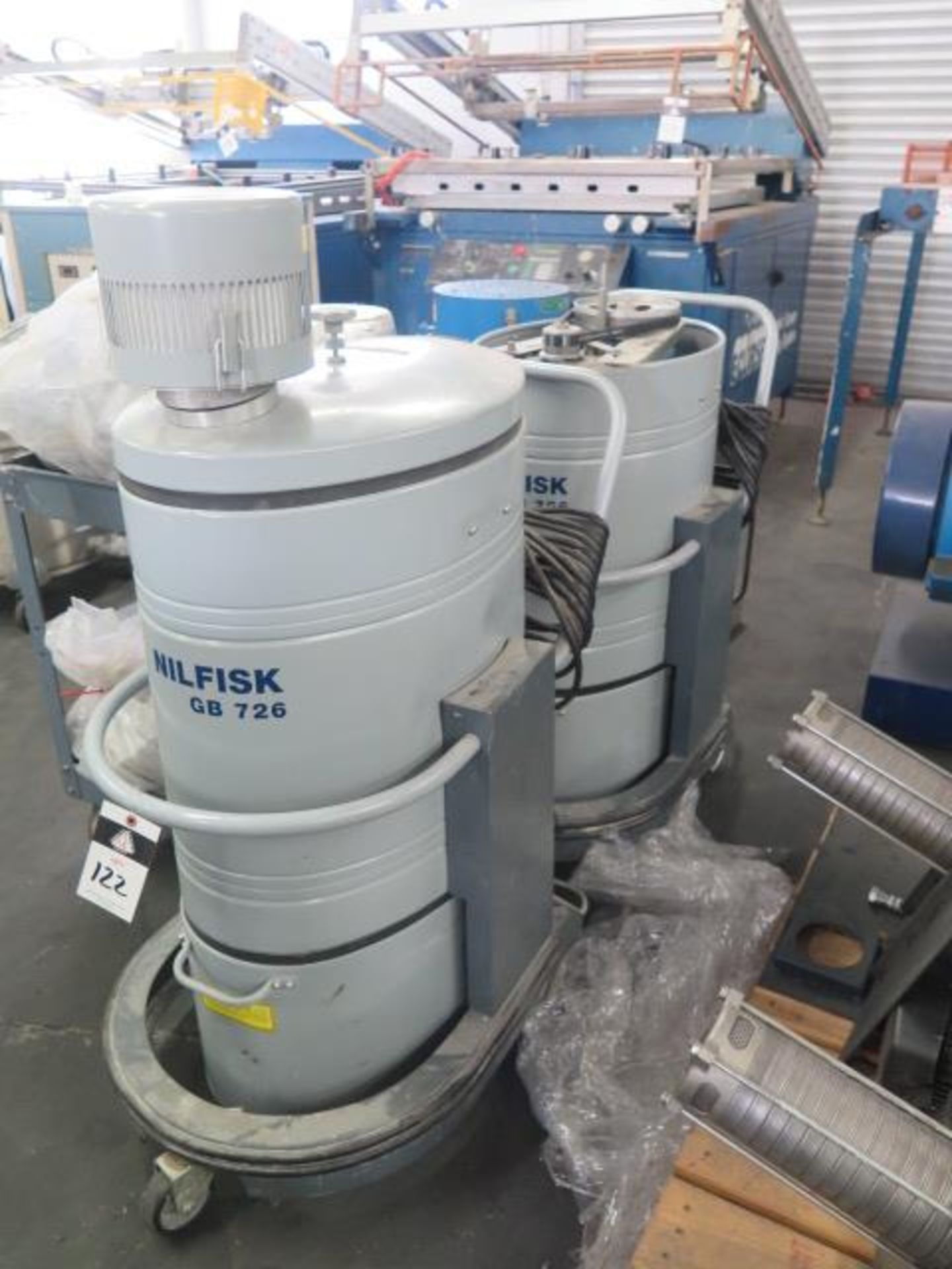 Nilfisk GB726 Industrial Vacuum (w/ Second Unit for Parts) (SOLD AS-IS - NO WARRANTY)