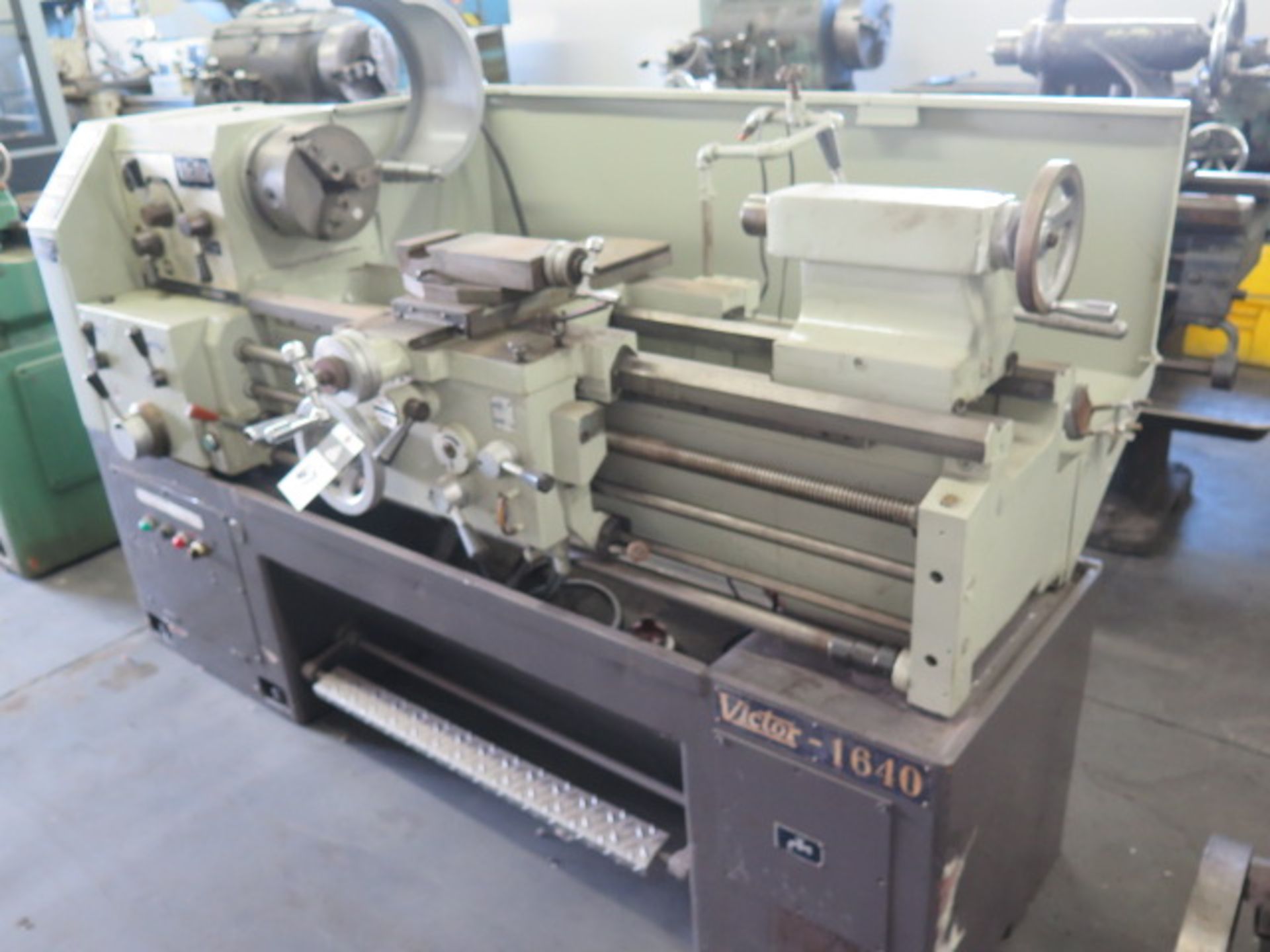 Victor 1640 16” x 40” Geared Gap Bed Lathe s/n 460583 w/ 65-1800 RPM, Taper Attachment, SOLD AS IS - Image 2 of 11