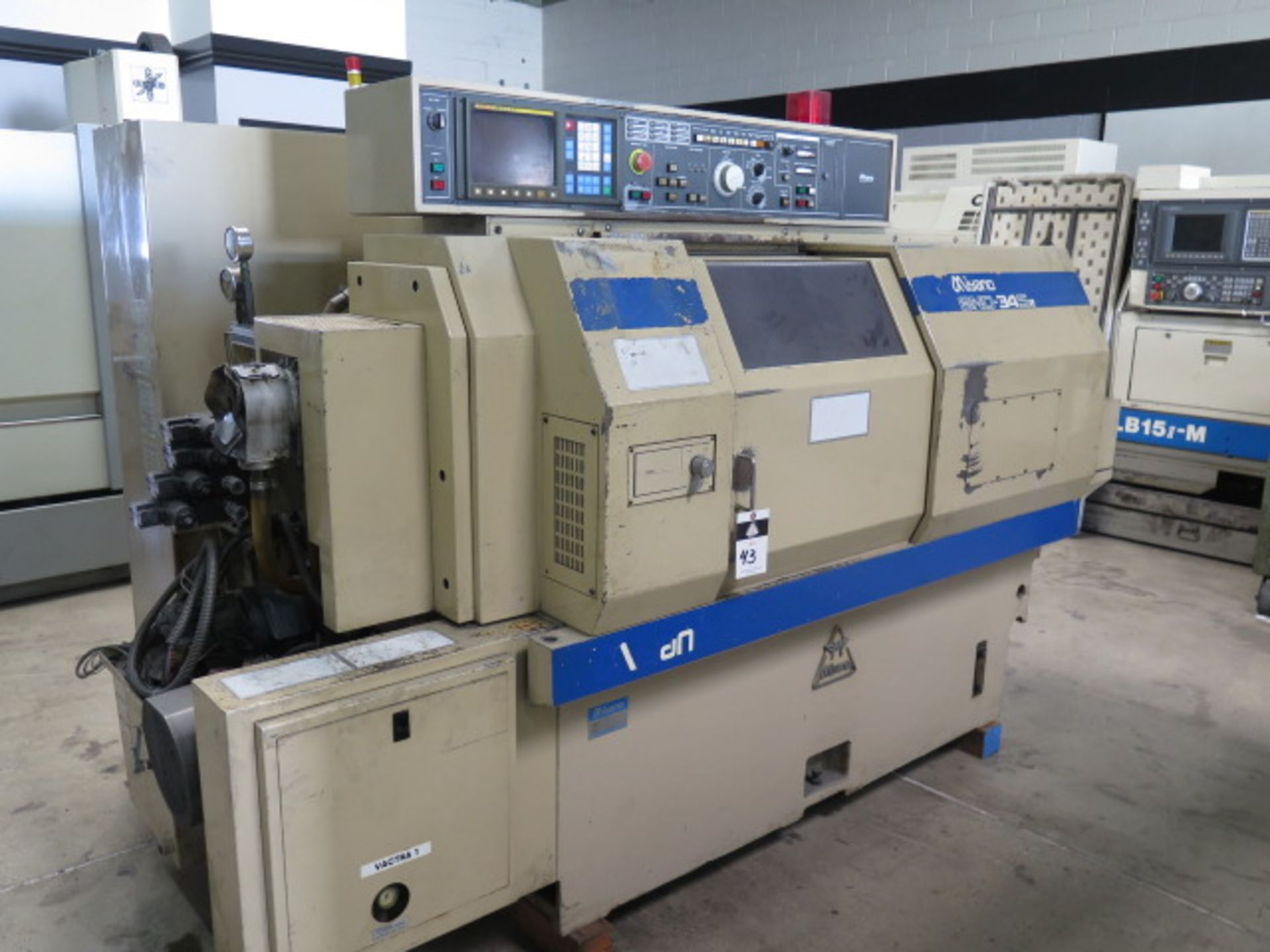 Miyano BND-34S2 4-Acis CNC Turning Center s/n BD30839S w/ Fanuc Series 0-T Controls, SOLD AS IS