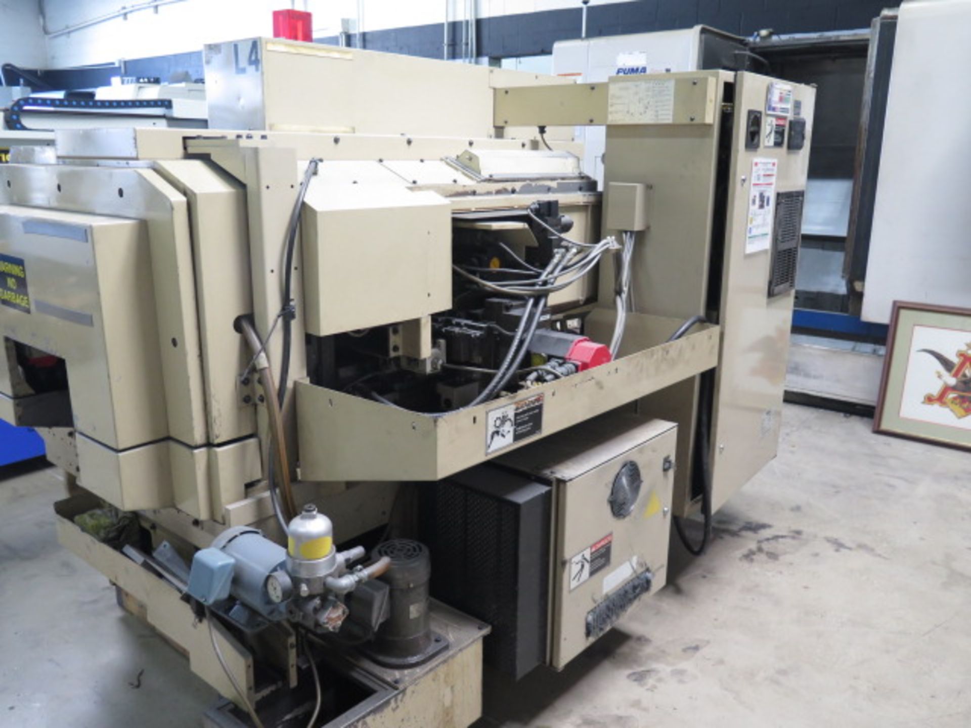 Miyano BND-34S2 4-Acis CNC Turning Center s/n BD30839S w/ Fanuc Series 0-T Controls, SOLD AS IS - Image 3 of 19