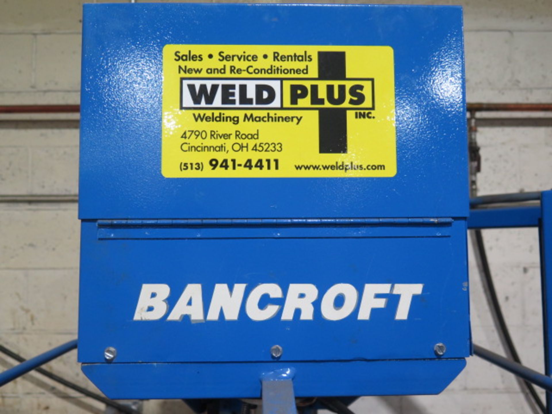 Bancroft “Welda-Round 300” Circular Welding System w/ Controls Lincoln CV-400 Arc Welding Power - Image 9 of 11