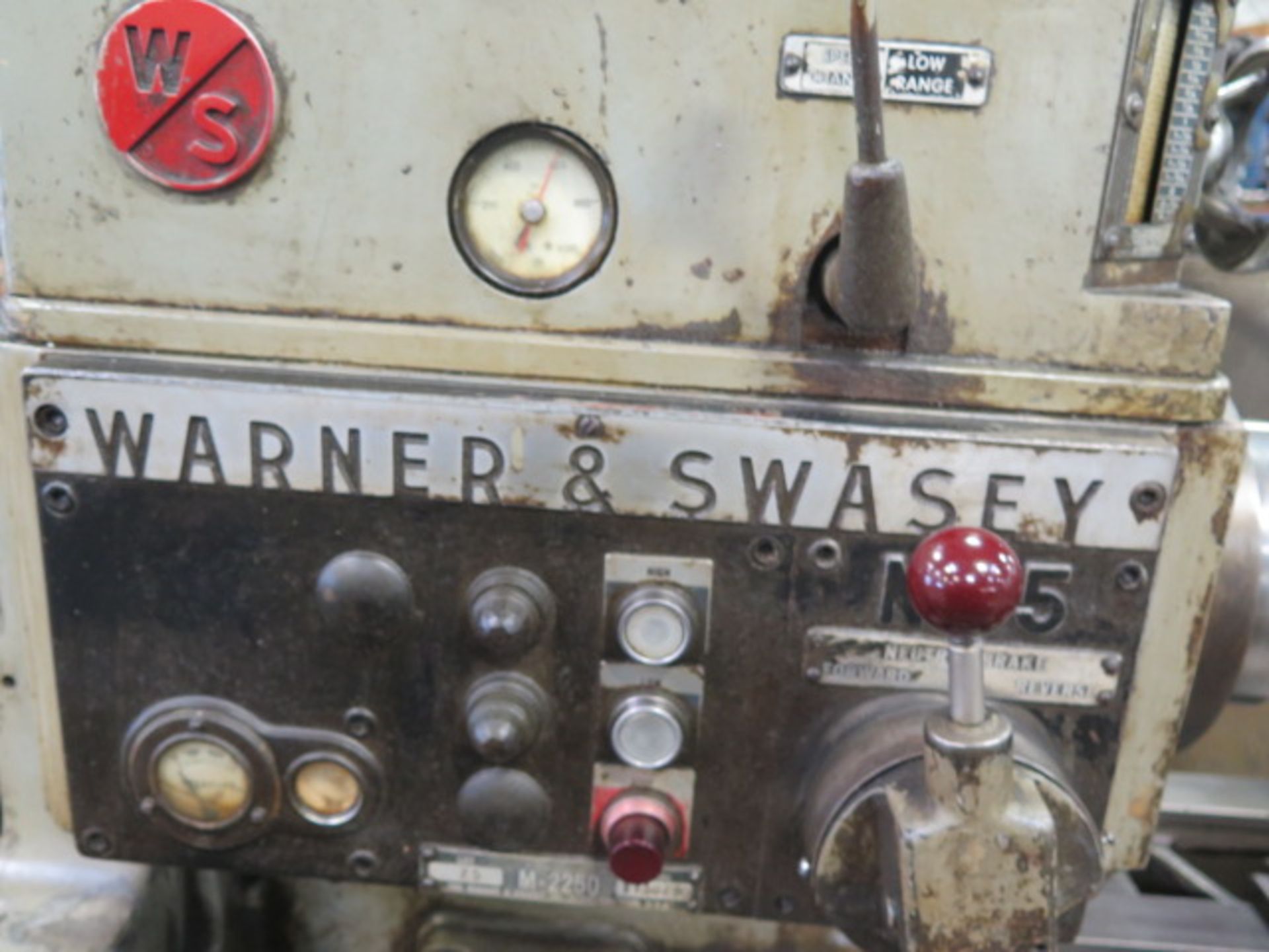 Warner & Swasey No. 5 Turret Lathe s/n 1730290 w/ 25-1553 RPM, 5-Station, Cross Slide, SOLD AS IS - Image 11 of 11