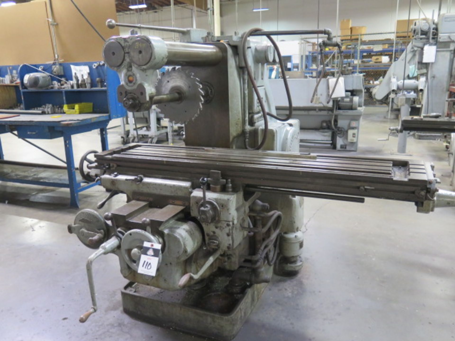 Kearney & Trecker Milwaukee Horizontal Mill s/n 27-7136 w/ 15-1500 RPM, 50-Taper Spindle, SOLD AS IS