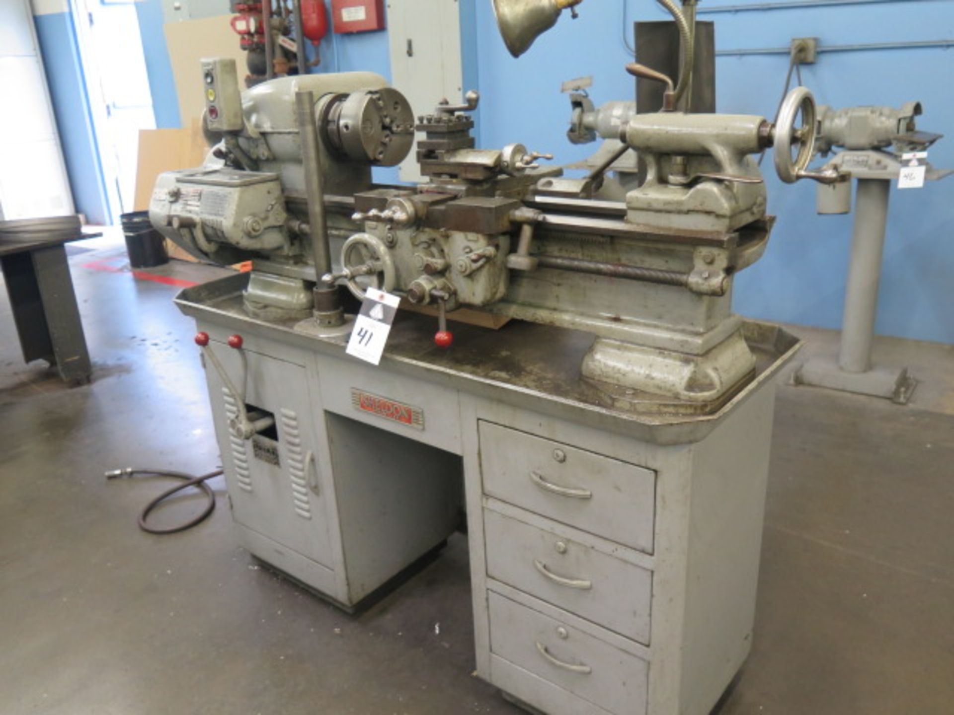 Sheldon US-46-B 11" x 24" Lathe s/n US27064 w/ 50-1200 RPM, Inch Threading, Tailstock, SOLD AS IS - Bild 3 aus 12