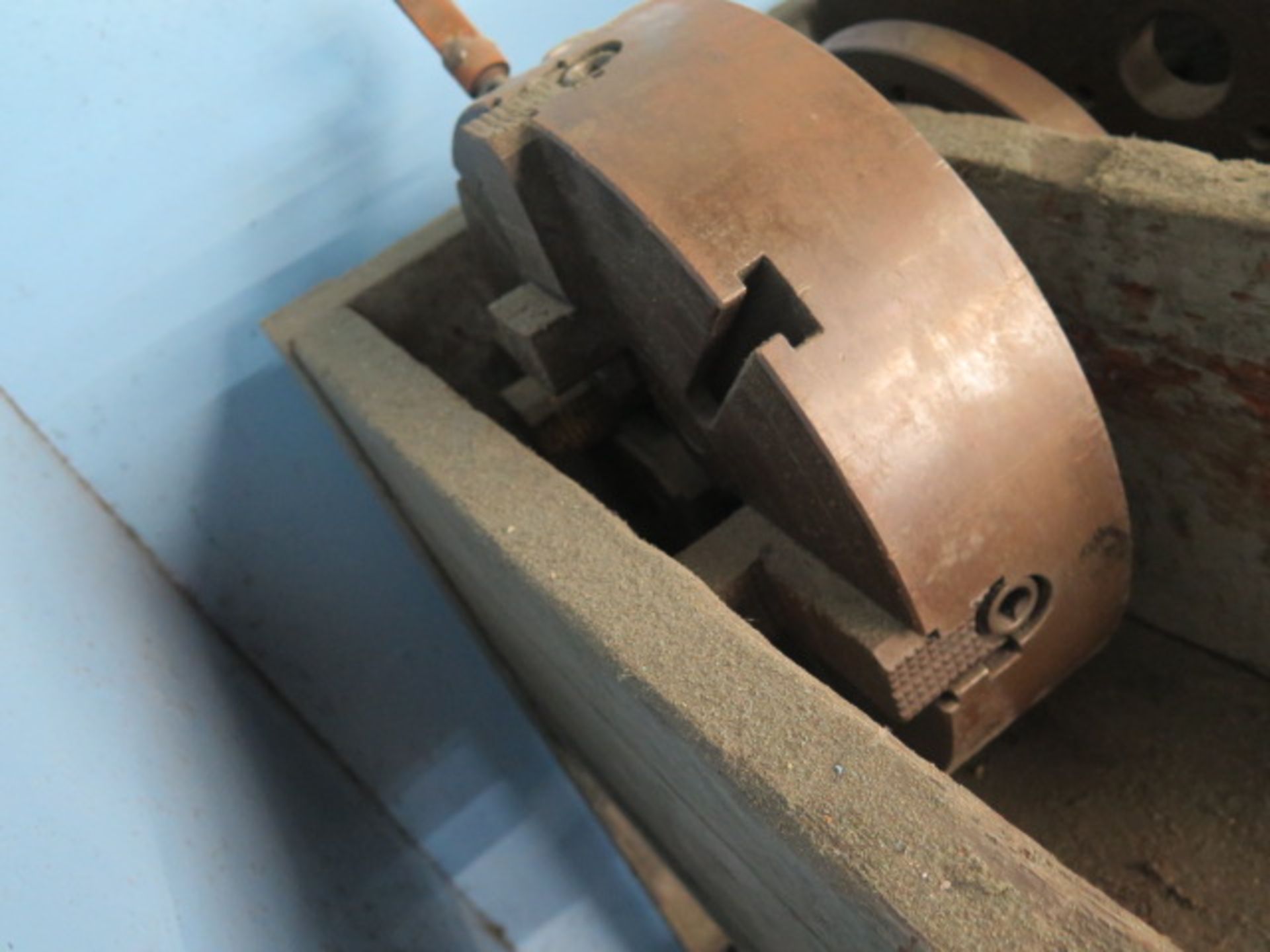 15" 4-Jaw Chuck, 18" and 12" Face Plates and Misc w/ Cart (SOLD AS-IS - NO WARRANTY) - Image 3 of 4