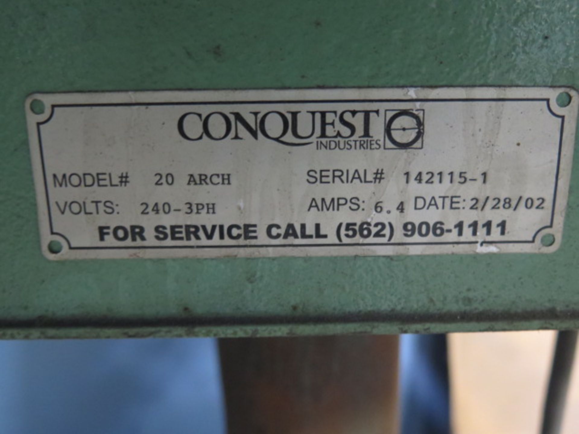 Conquest 20" Pedestal Disc Sander (SOLD AS-IS - NO WARRANTY) - Image 5 of 5