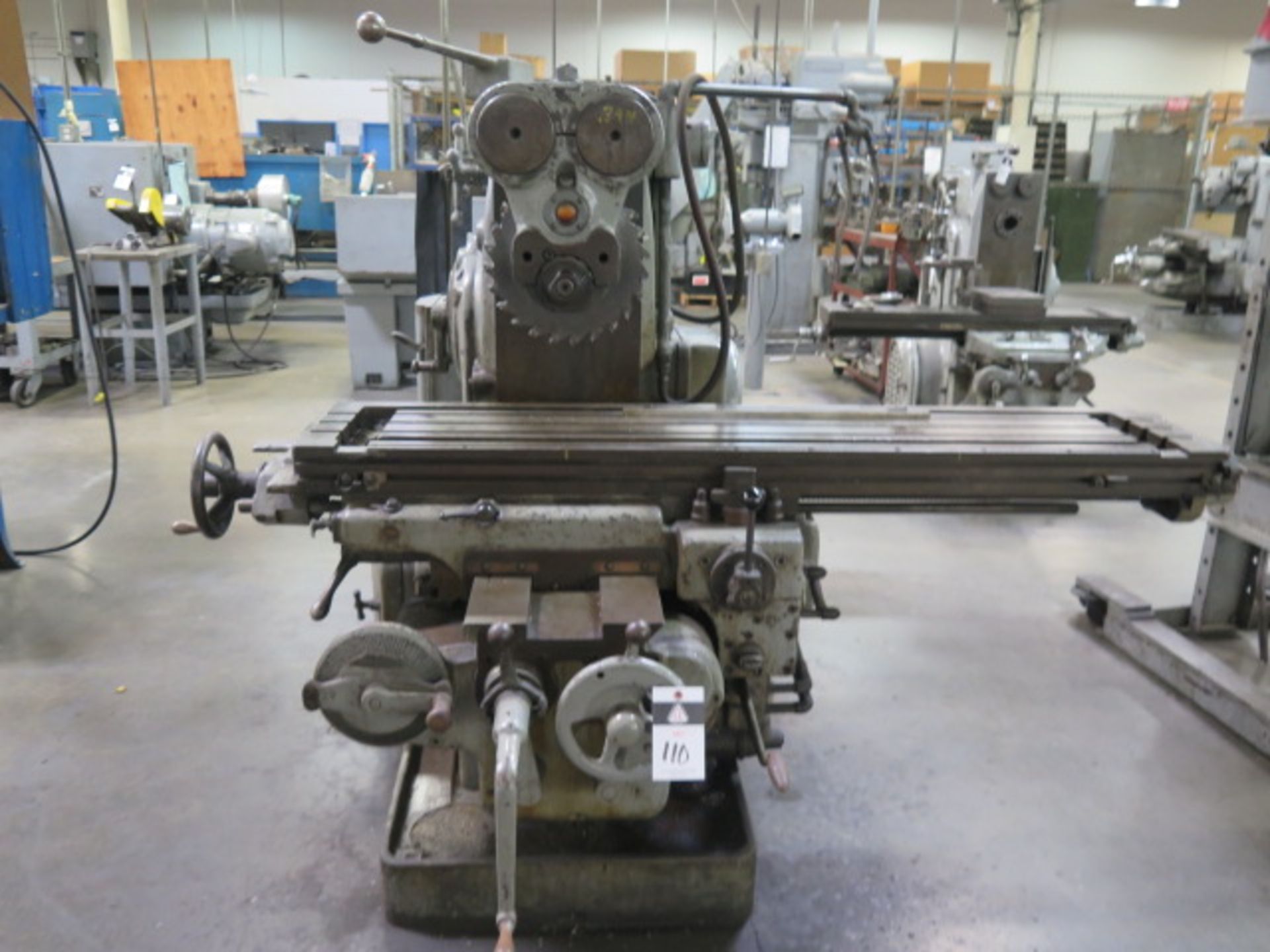 Kearney & Trecker Milwaukee Horizontal Mill s/n 27-7136 w/ 15-1500 RPM, 50-Taper Spindle, SOLD AS IS - Image 2 of 7