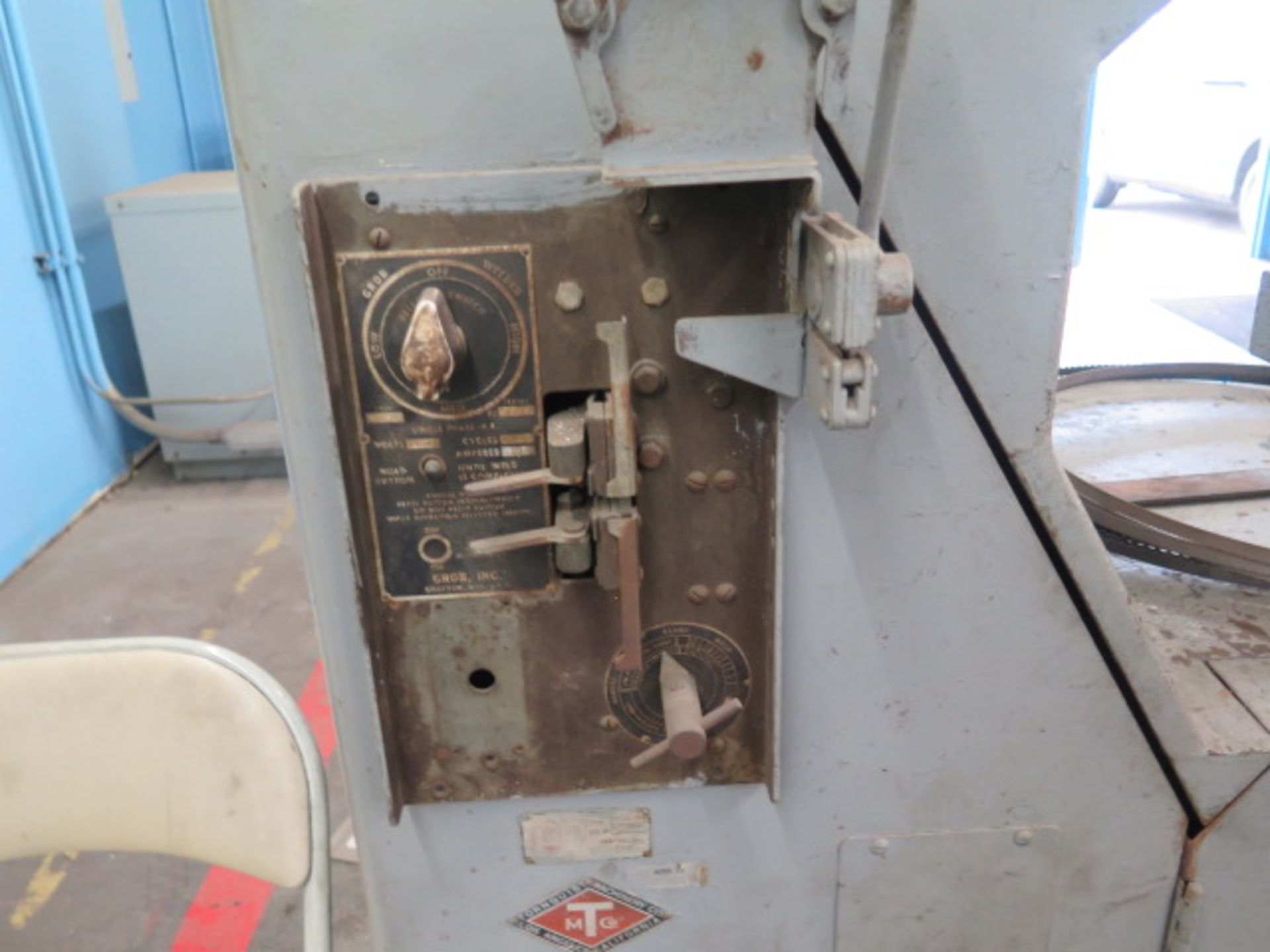 Grob NS-36 36" Vertical Band Saw s/n 966 w/ Blade Welder (SOLD AS-IS - NO WARRANTY) - Image 6 of 7