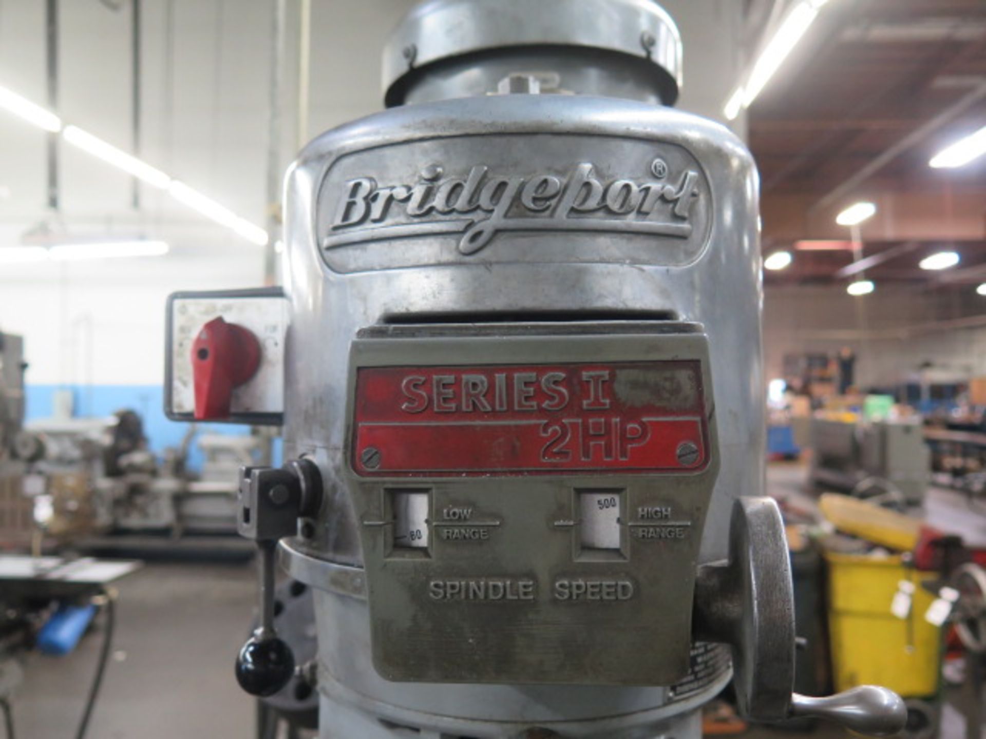 Bridgepoer Series 1 - 2Hp Mill s/n 218799 w/ 60-4200 Dial Change RPM, 9" x 42" Table, SOLD AS IS - Image 9 of 9