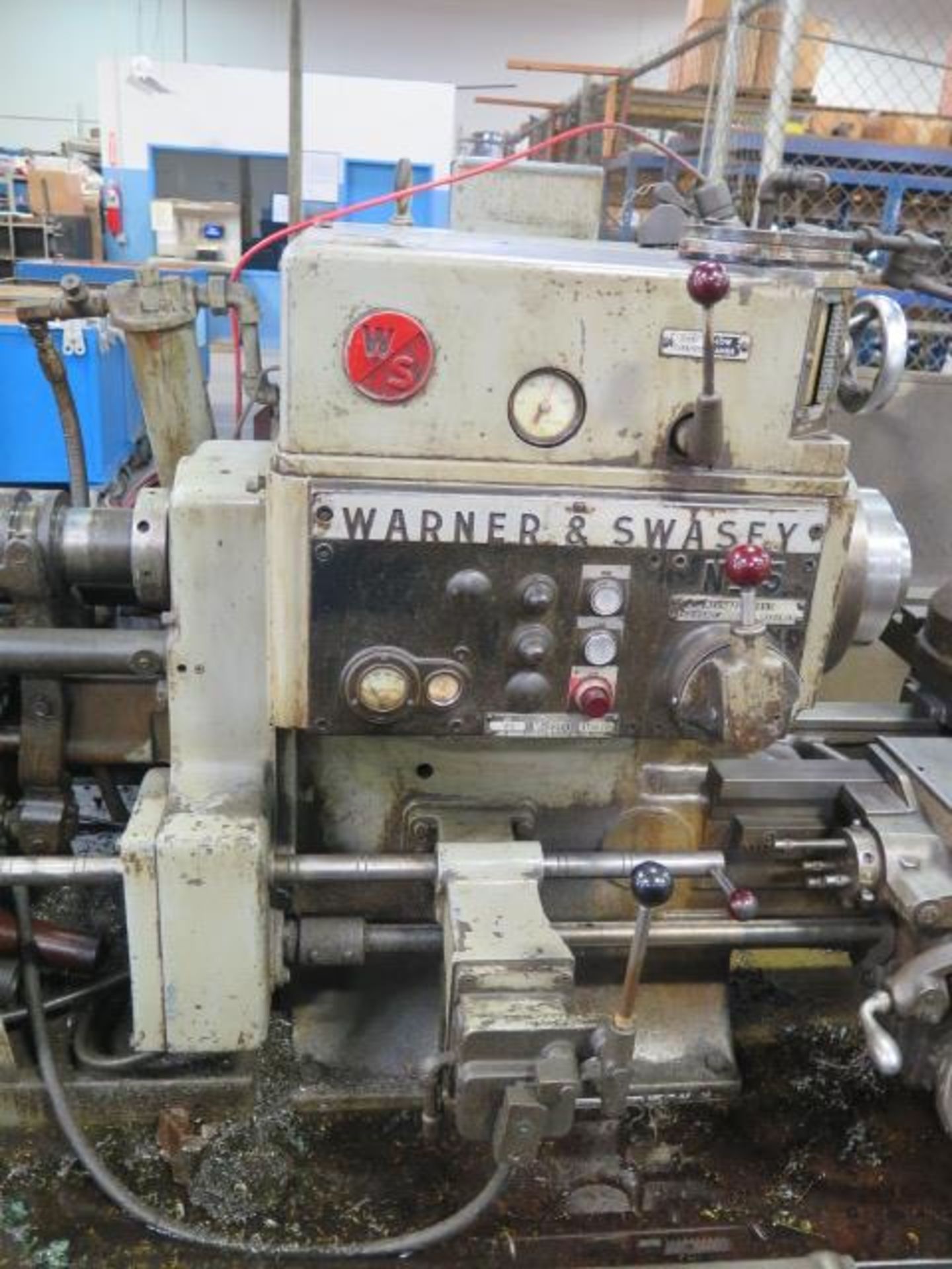 Warner & Swasey No. 5 Turret Lathe s/n 1730290 w/ 25-1553 RPM, 5-Station, Cross Slide, SOLD AS IS - Image 5 of 11