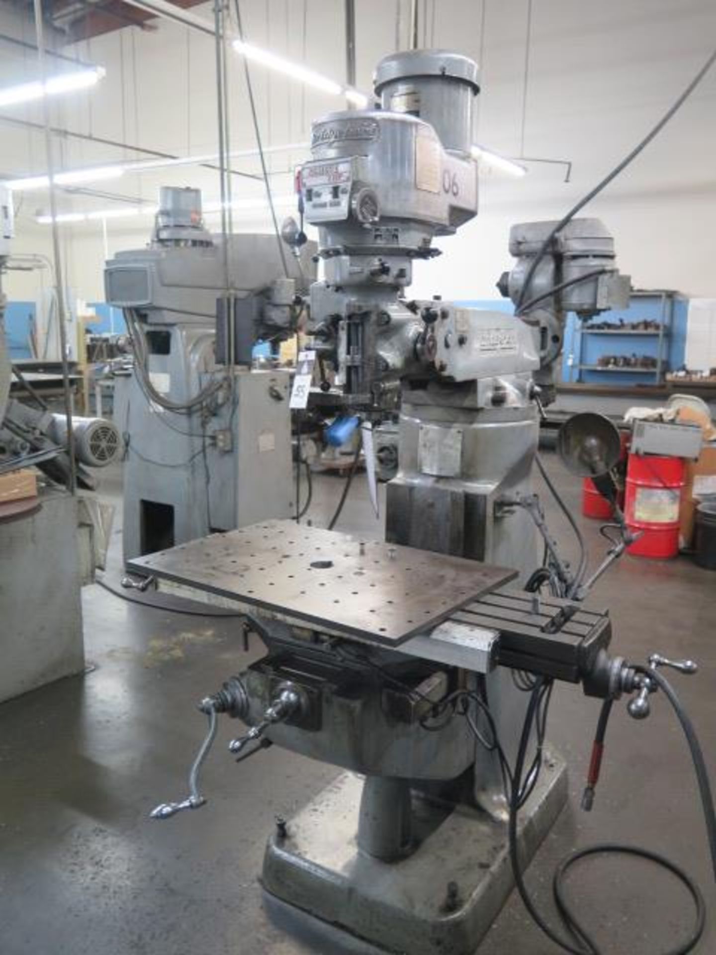 Bridgepoer Series 1 - 2Hp Mill s/n 218799 w/ 60-4200 Dial Change RPM, 9" x 42" Table, SOLD AS IS - Image 2 of 9