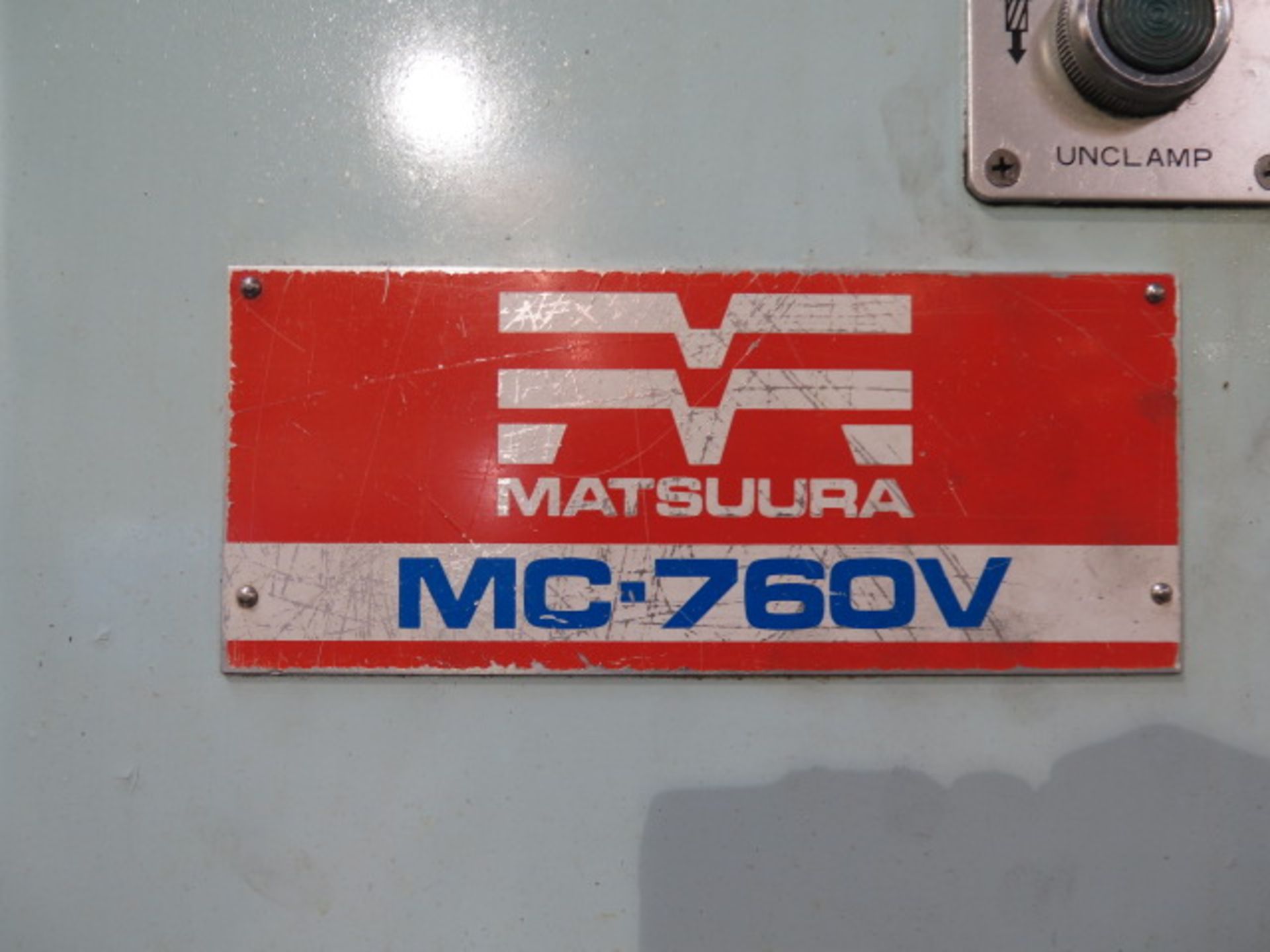 Matsuura MC-760V2 4-Axis CNC VMC s/n 85044778 w/ Yasnac MX2 Controls, SOLD AS IS - Image 8 of 9