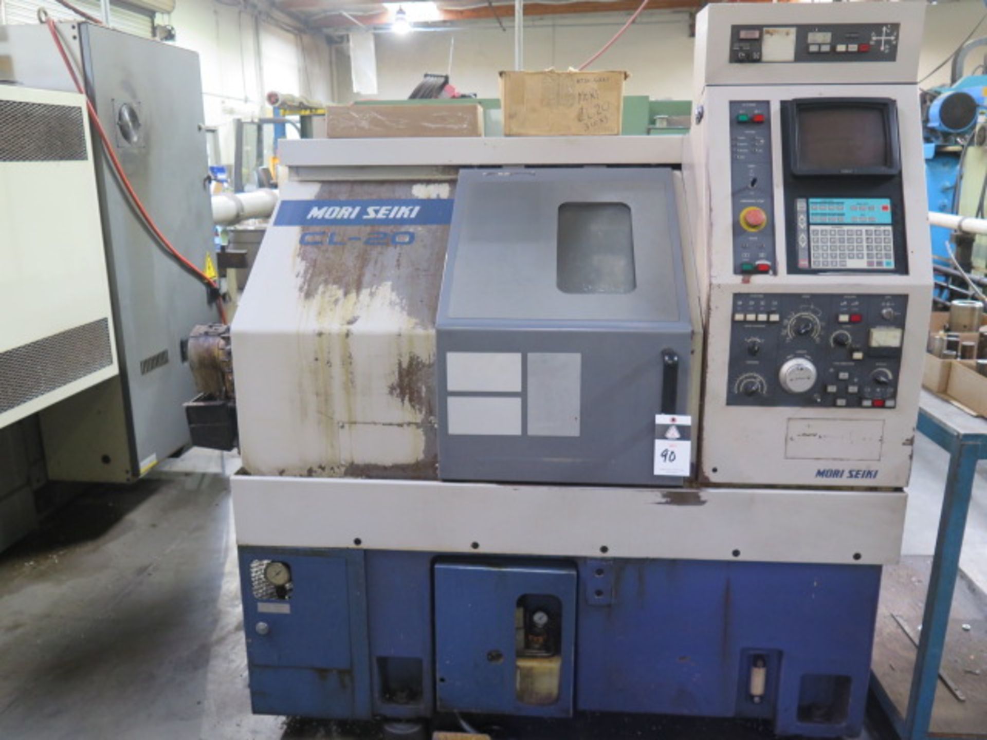 Mori Seiki CL-20A CNC Lathe s/n 544 w/ Yasnac Controls, Tool Presetter, 10-Station, SOLD AS IS