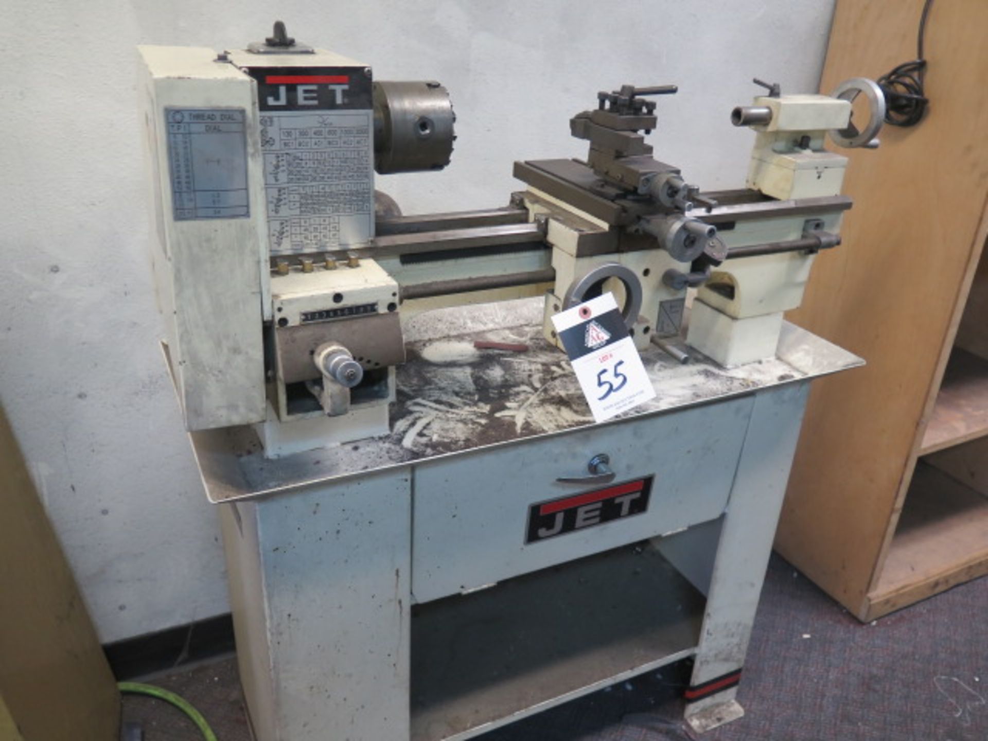 Jet BD-920N 9" x 20" Belt Drive Bench Lathe s/n 70201523 w/ 130-2000 RPM, Inch/mm Threading, - Image 3 of 9