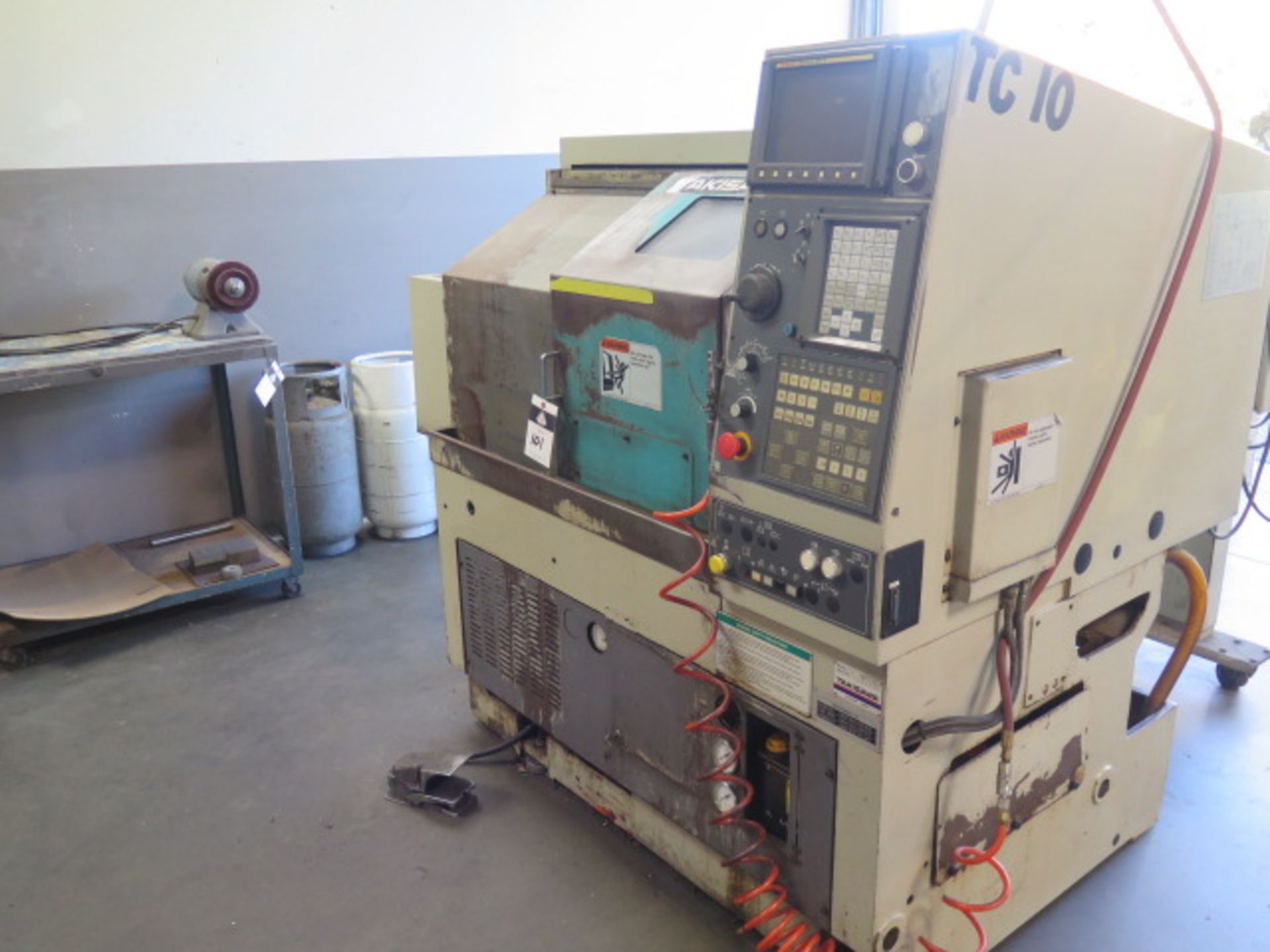 Takisawa TC-10 CNC Turning Center s/n TLRX8415 w/ Fanuc 21-T Controls, 12-Station Turret, SOLD AS IS - Image 2 of 11