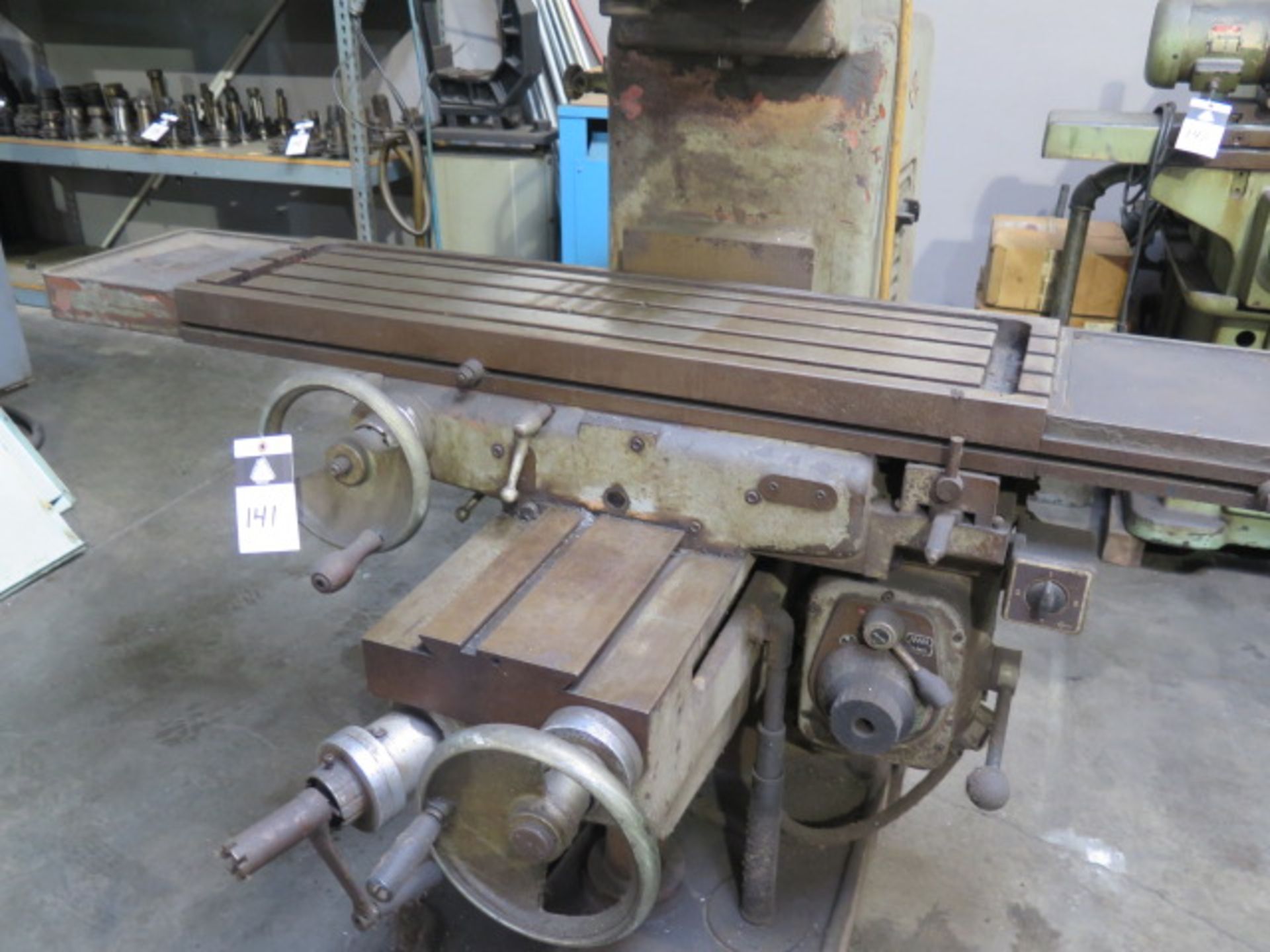Rambaudi mdl. V2 Power Mill w/ 75-5700 RPM, 16-Speeds, R8 Spindle, PF, 12” x 52” Table SOLD AS IS - Image 4 of 5