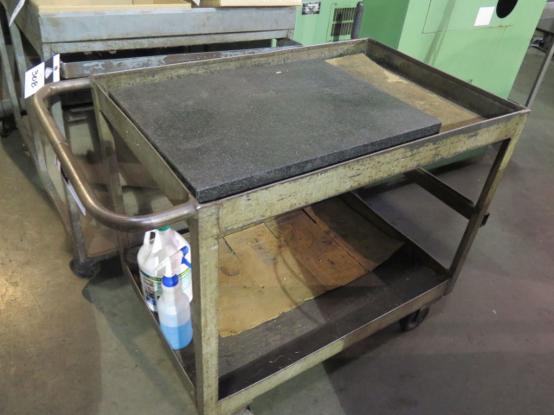 18" x 24" x 3" Granite Surface Plate w/ Cart (SOLD AS-IS - NO WARRANTY)