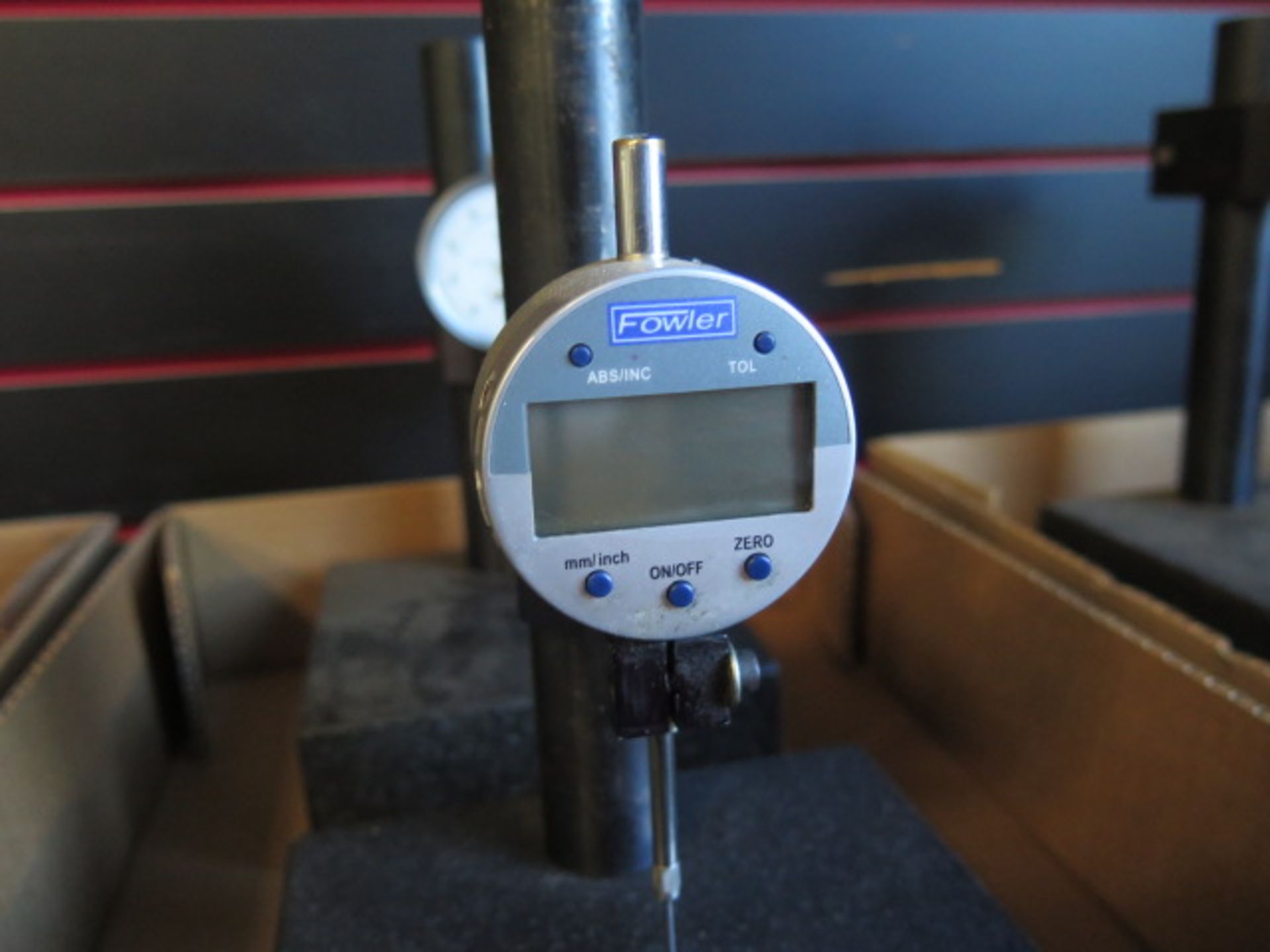 Granite Indicator Bases (2) w/ Digital and Dial Indicators (SOLD AS-IS - NO WARRANTY) - Image 4 of 5