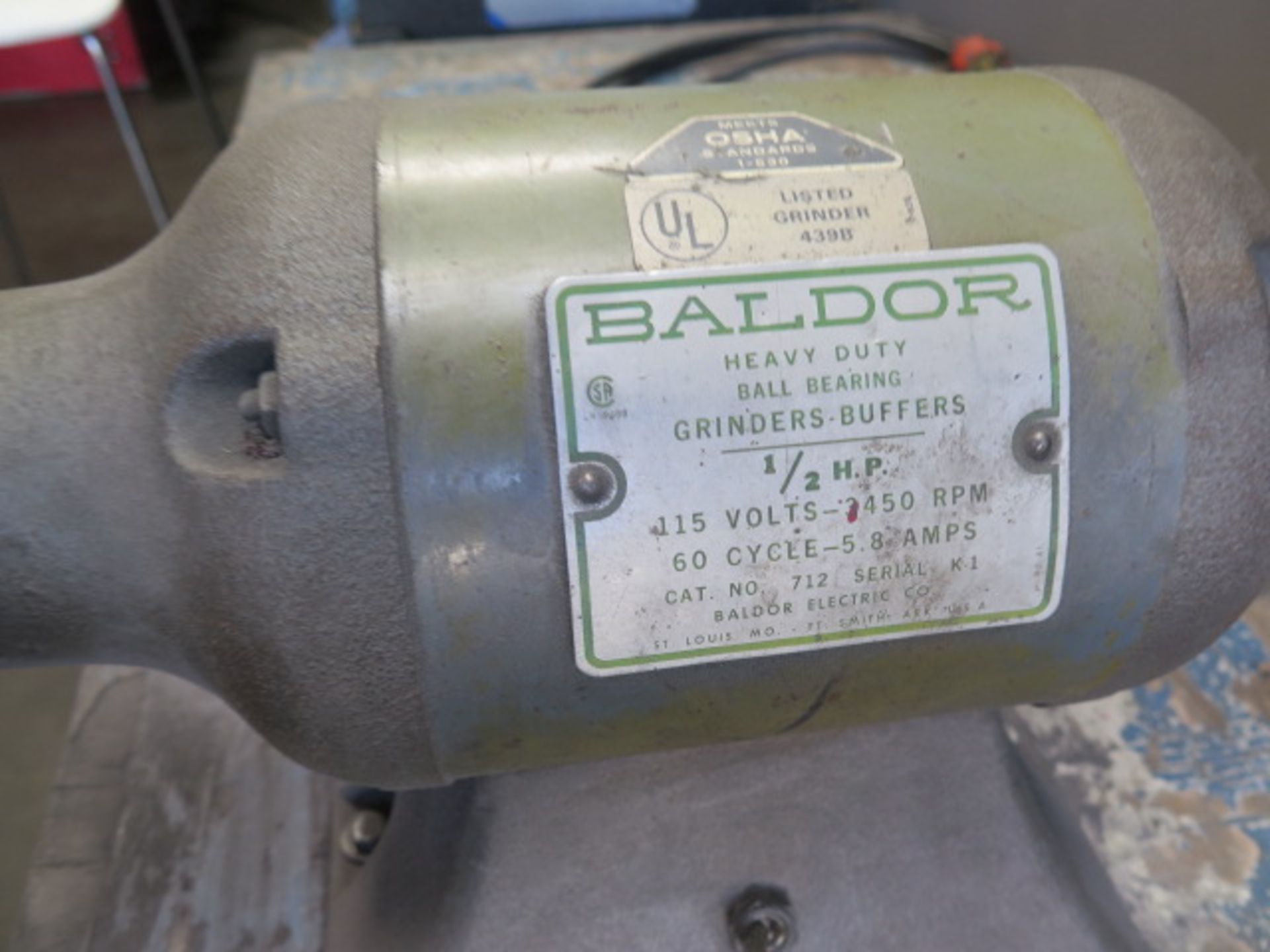 Baldor Bench Buffer w/ Cart (SOLD AS-IS - NO WARRANTY) - Image 3 of 3