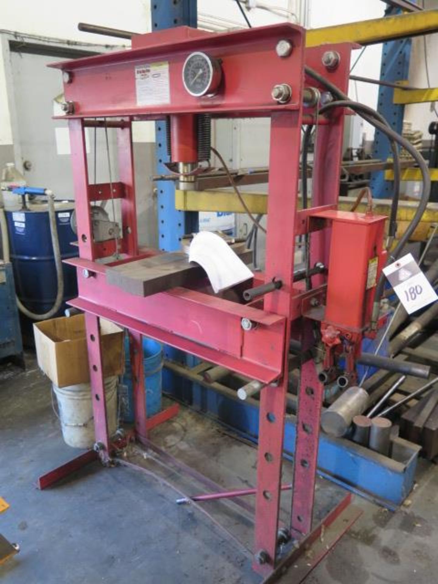 Central Hydraulics 50-Ton Hydraulic H-Frame Press (SOLD AS-IS - NO WARRANTY)