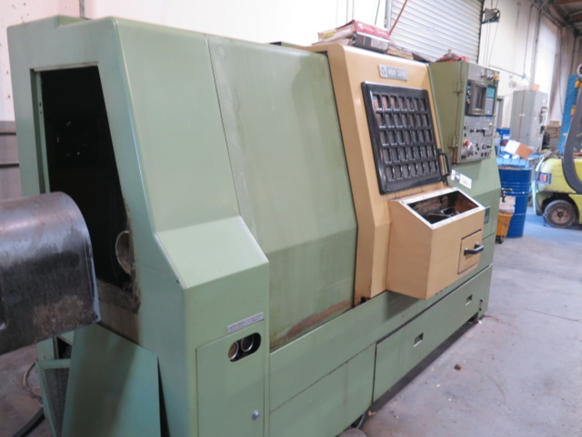 Mori Seiki SL-25 CNC Turning Center s/n 3178 w/ Yasnac Controls, 10-Station, Hydraulic, SOLD AS IS - Image 3 of 11