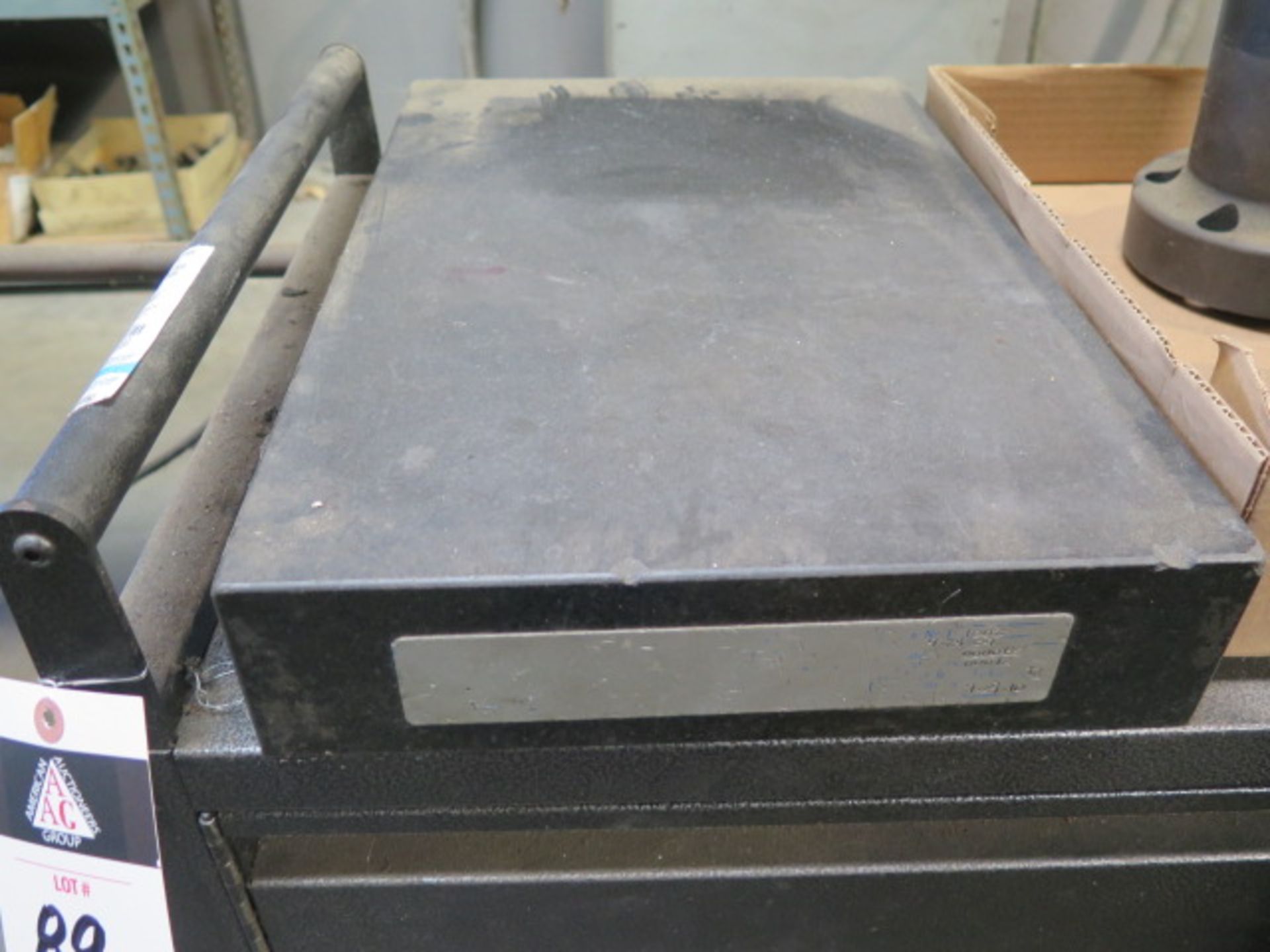 12" x 18" x 3" Granite Surface Plate w/ Rolling Cabinet (SOLD AS-IS - NO WARRANTY) - Bild 3 aus 4