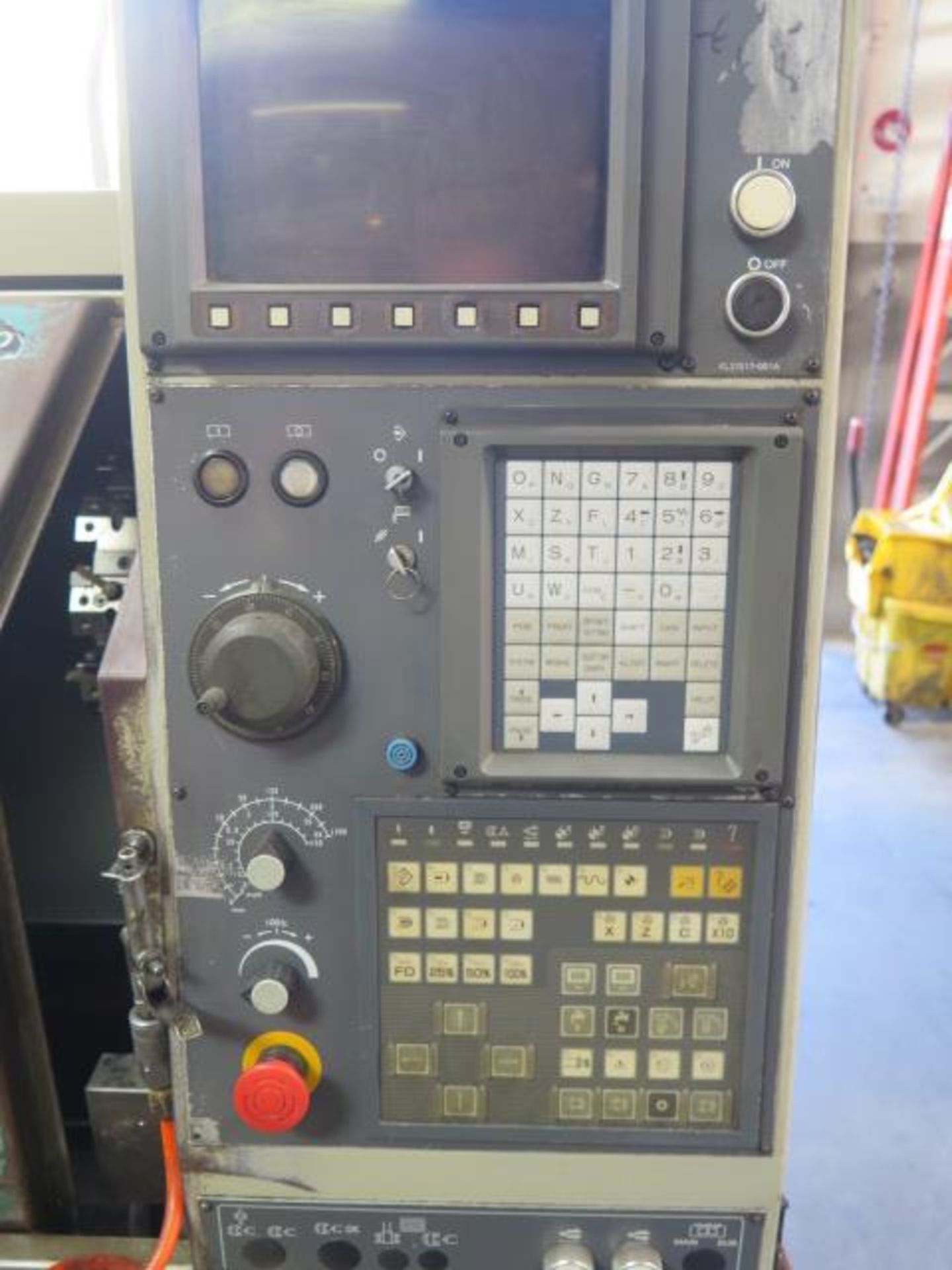 Takisawa TC-10 CNC Turning Center s/n TLRX8415 w/ Fanuc 21-T Controls, 12-Station Turret, SOLD AS IS - Image 8 of 11