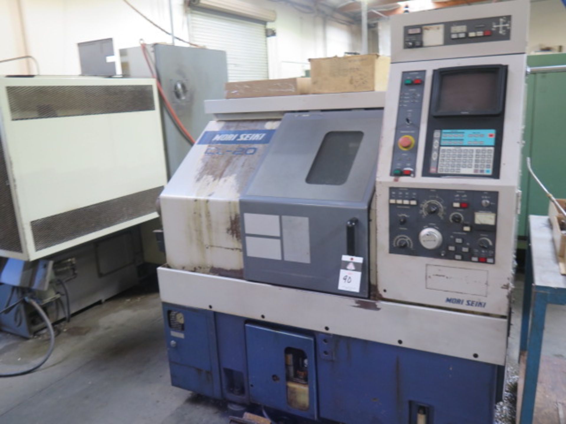 Mori Seiki CL-20A CNC Lathe s/n 544 w/ Yasnac Controls, Tool Presetter, 10-Station, SOLD AS IS - Image 2 of 10