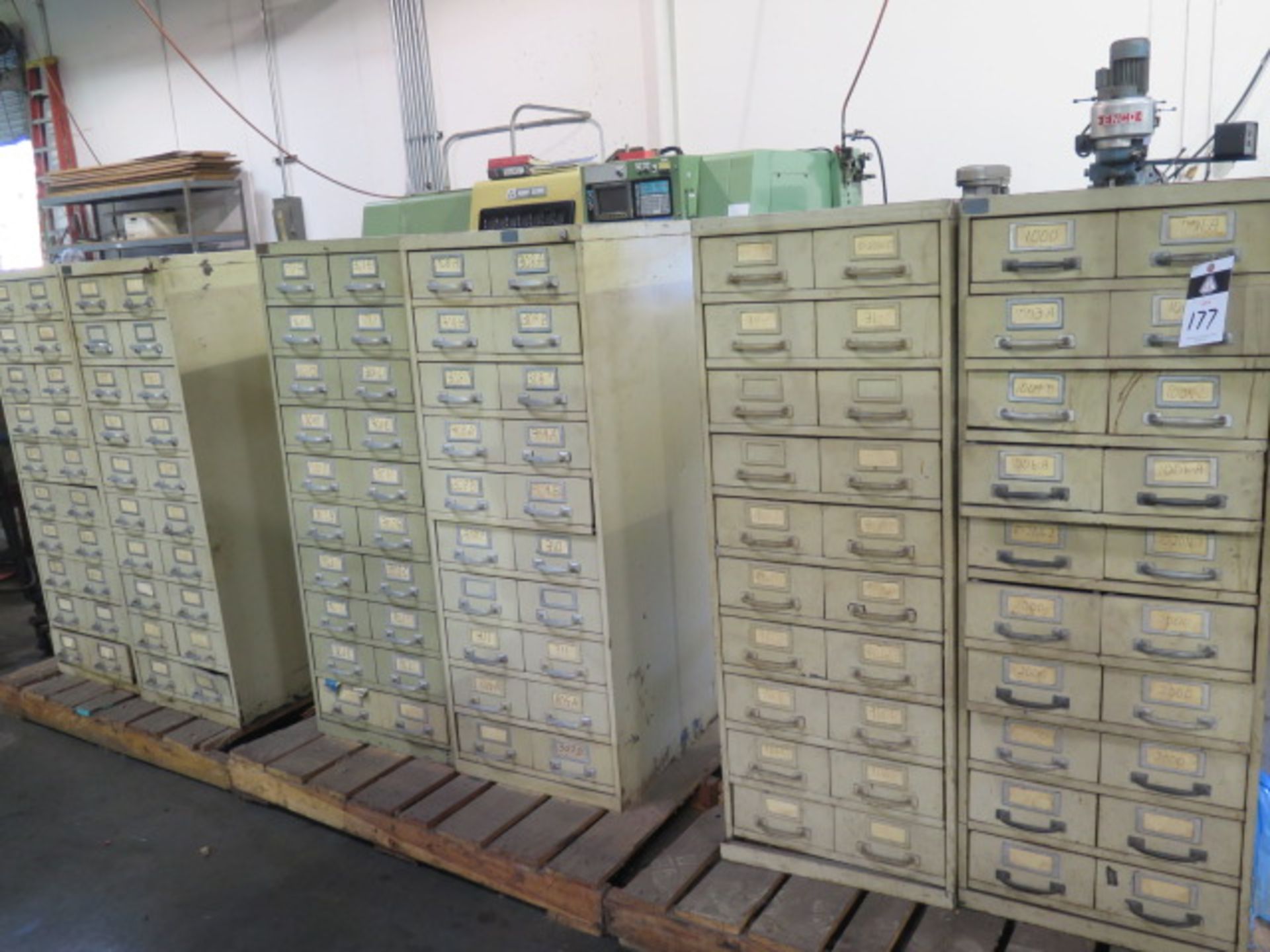 Rapidaptor Tooling (6-Cabinets) w/ Acces (Finished Product and In-Process Work) (SOLD AS-IS - NO