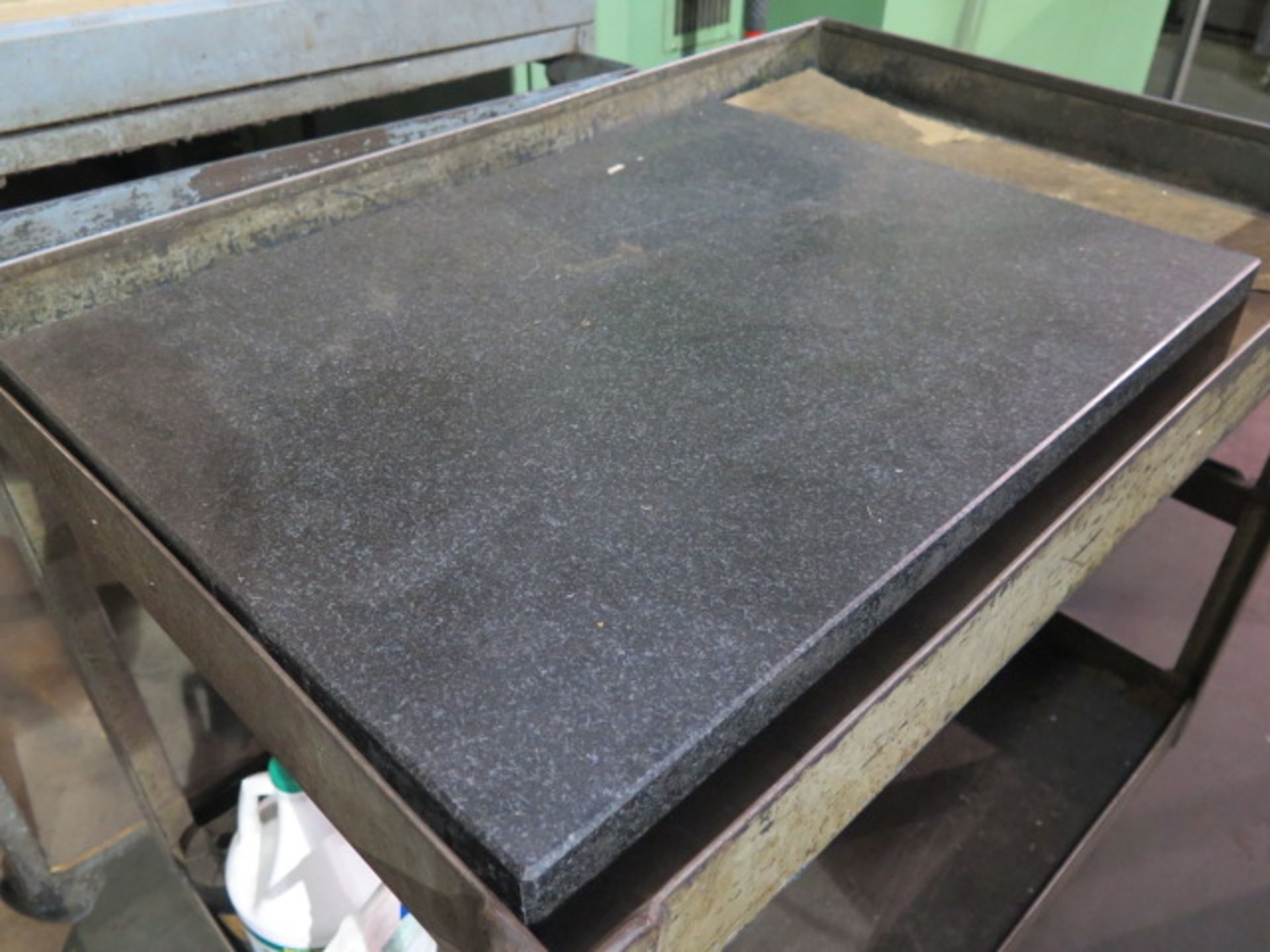 18" x 24" x 3" Granite Surface Plate w/ Cart (SOLD AS-IS - NO WARRANTY) - Image 2 of 2