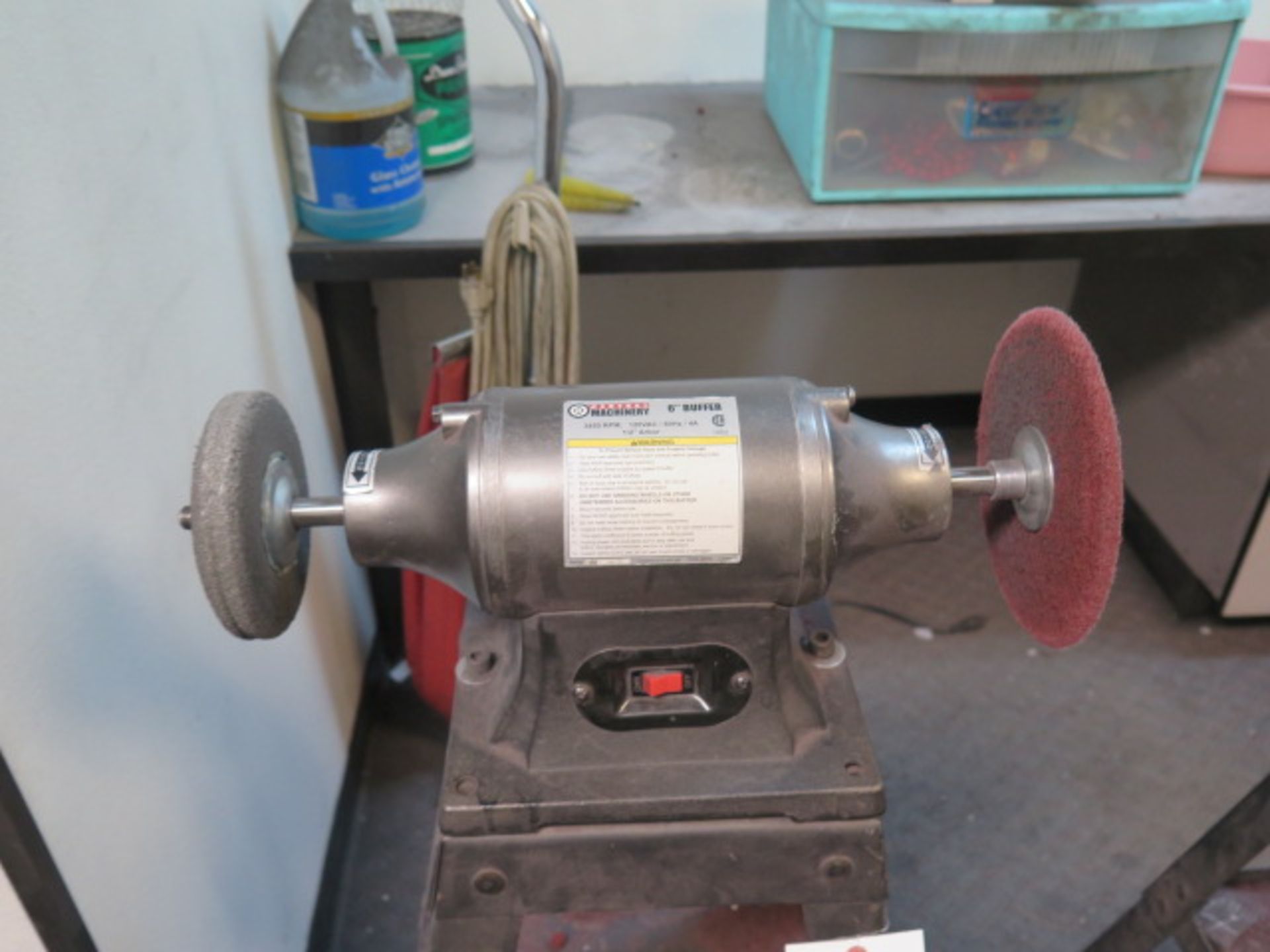 Central Machinery 6" Pedestal Buffer (SOLD AS-IS - NO WARRANTY) - Image 2 of 5