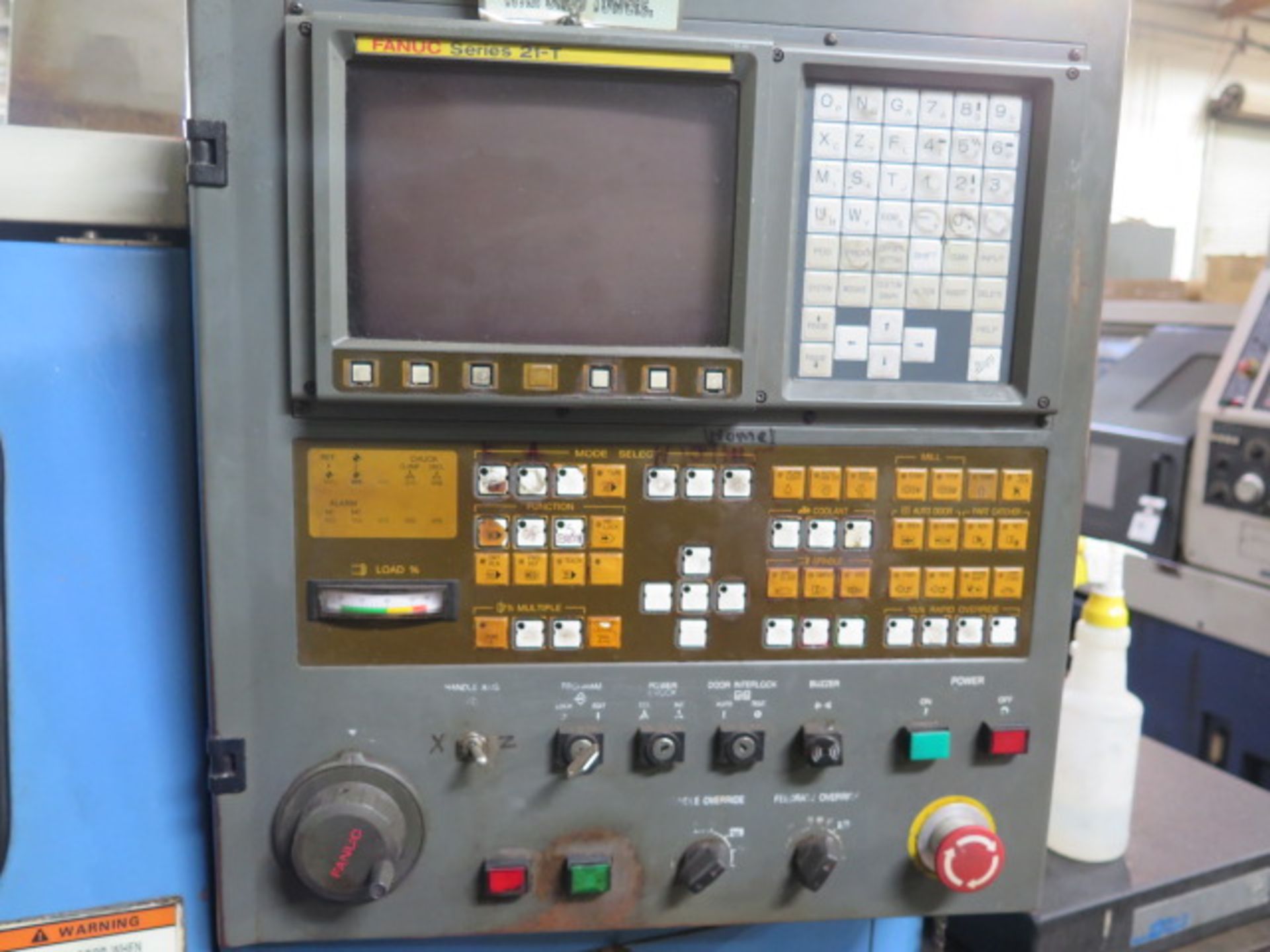 2000 Hyundai HIT0400G CNC Cross Slide Lathe s/n 1200A136 w/ Fanuc Series 21-T Controls, SOLD AS IS - Image 9 of 12