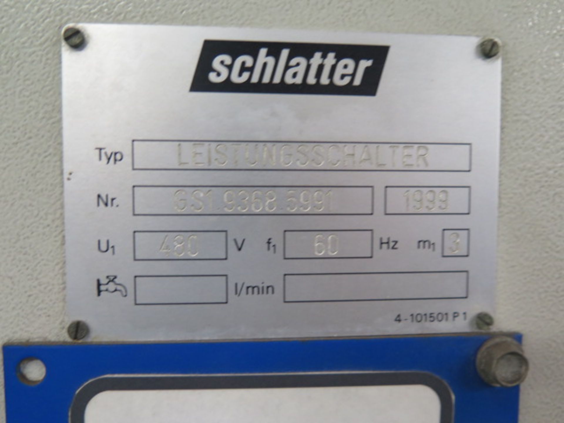 1999 Schlatter Leistundsschlater 60” CNC Mesh Welder s/n GS1.9368.5991 w/ Schlatter CNC, SOLD AS IS - Image 18 of 19