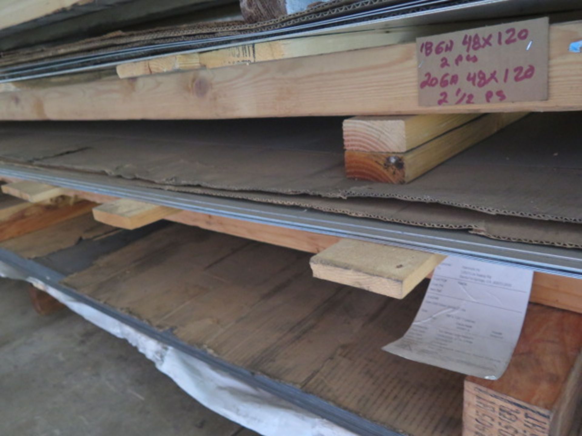 Raw Materials Aluminum, Stainless and Steel Sheet Stock w/ Cantilever Rack and Pallet Rack (SOLD AS - Image 4 of 14