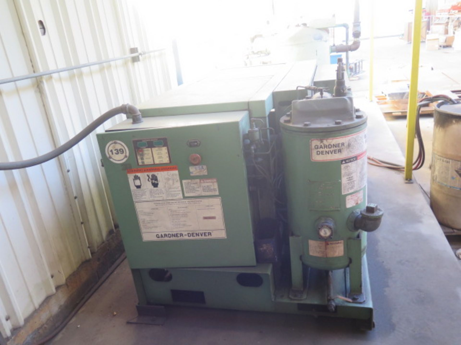 Gardner Denver "Electra-Screw" Rotary Air Compressor w/ Great Lakes Refrigerated Air Dryer and Air - Image 3 of 13