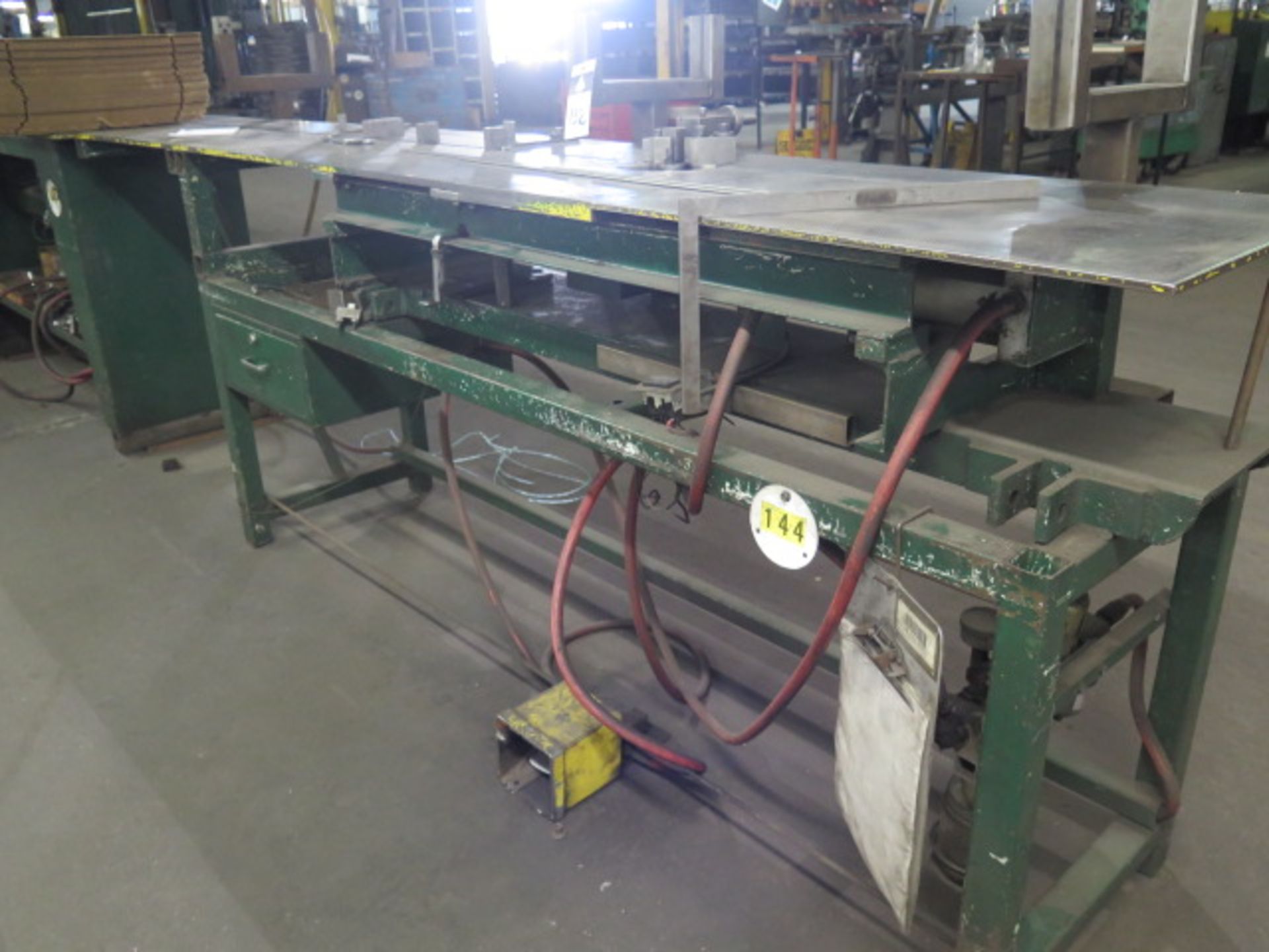 Custom Pneumatic Rotary Table Bender w/ 20" x 112" Table (SOLD AS-IS - N0 WARRANTY) - Image 3 of 7
