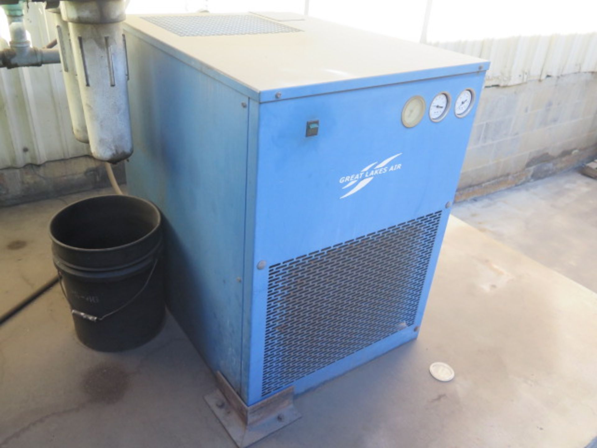 Gardner Denver "Electra-Screw" Rotary Air Compressor w/ Great Lakes Refrigerated Air Dryer and Air - Image 10 of 13